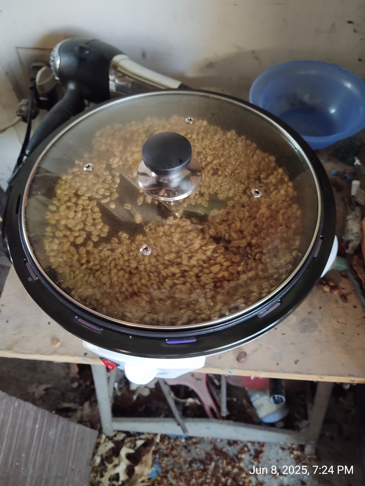 JIAWANSHUN Electric Coffee Bean Roaster Machine for Home Use, 1.1lb Capacity with Timer & 0-240C Temperature Adjustment customer photo 1