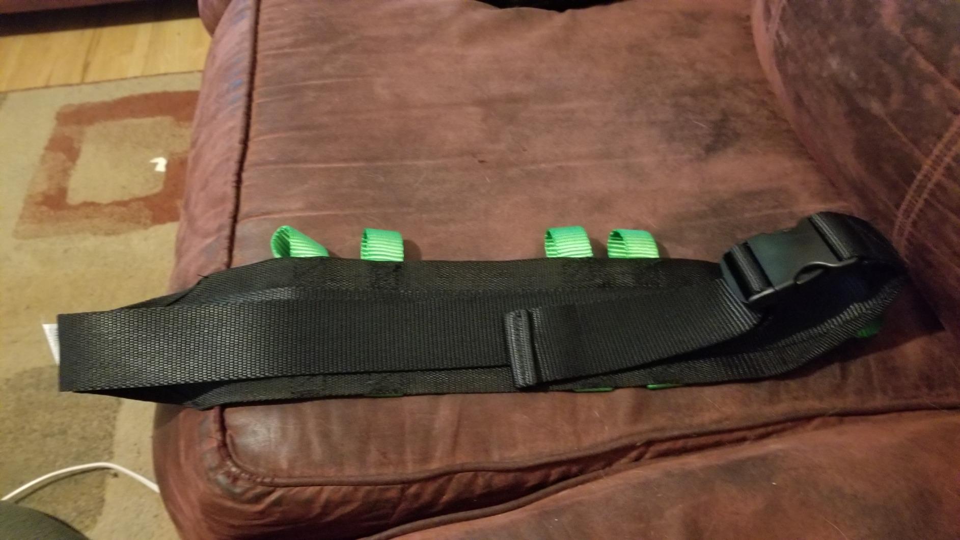 Cow&Cow Gait Belt with Handles and Quick Release Buckle for Nurse Physical Therapy 4 inches (Green, 28