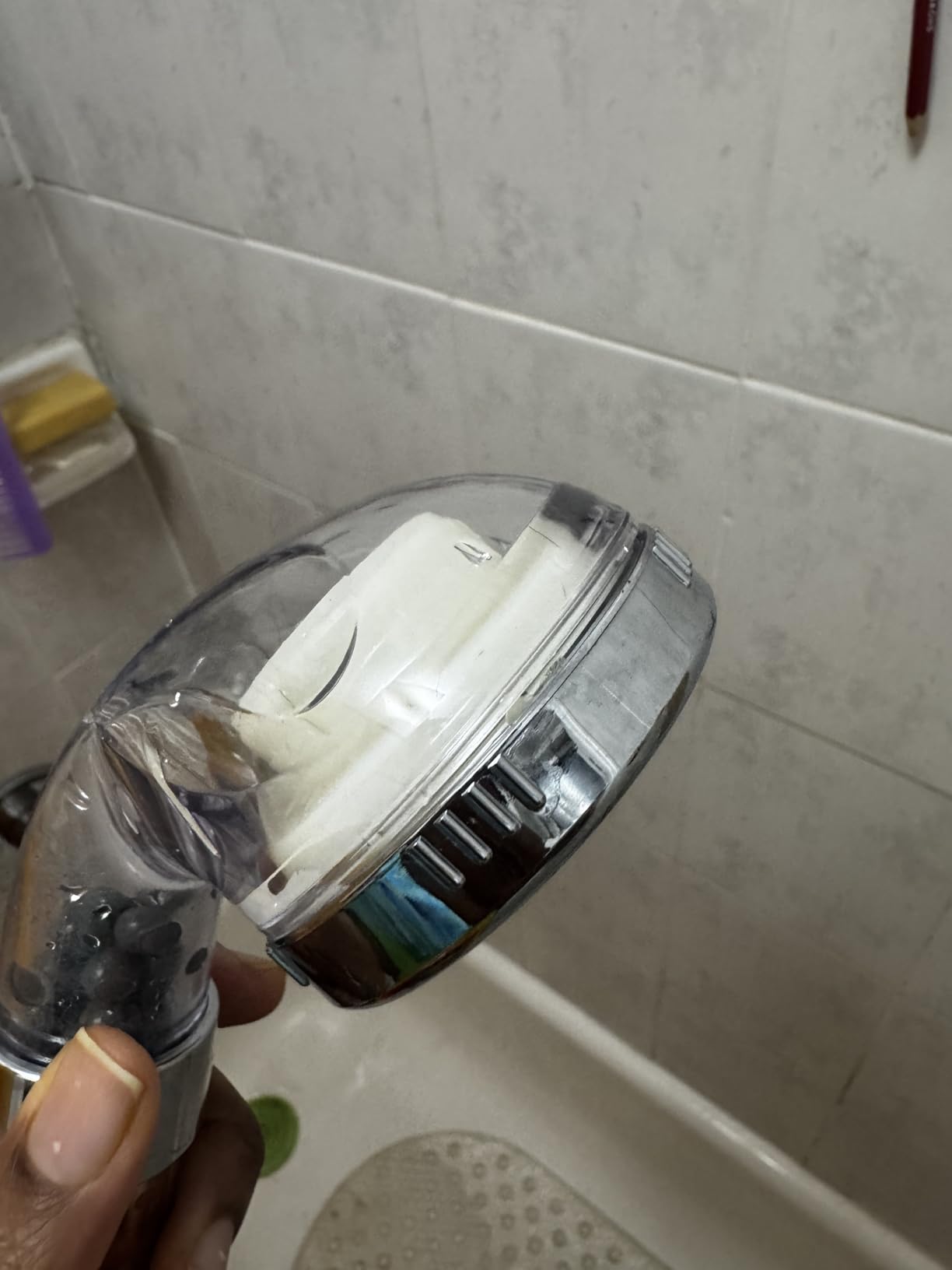 Nosame LED Shower Head with Hose and Bracket, Filter Filtration High Pressure Water Saving 7 Colors Automatically customer photo 1