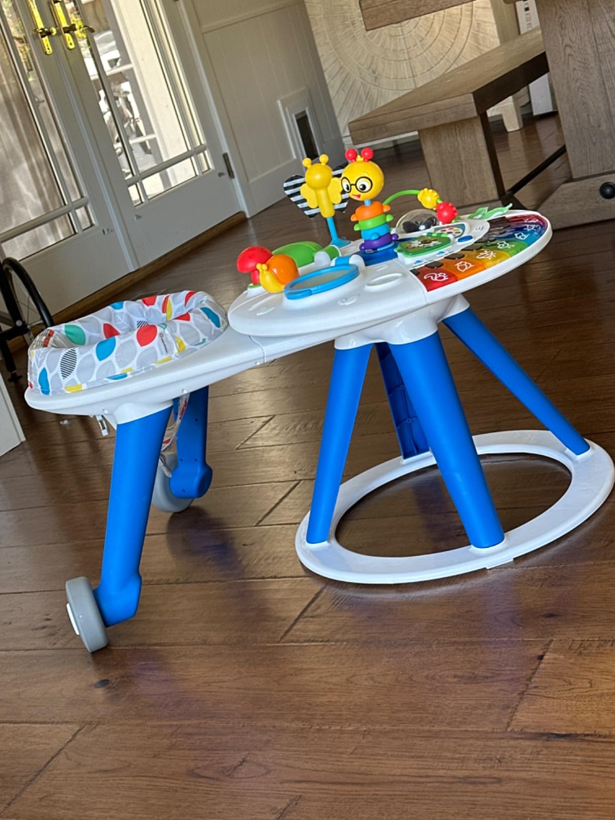 Baby Einstein 4-in-1 Activity Center & Walker with Piano, Age 6M+ | 4 ways to grow: walker, discovery table, art table & floor play-entertains babies 6-36 months with 15+ activities customer photo 2