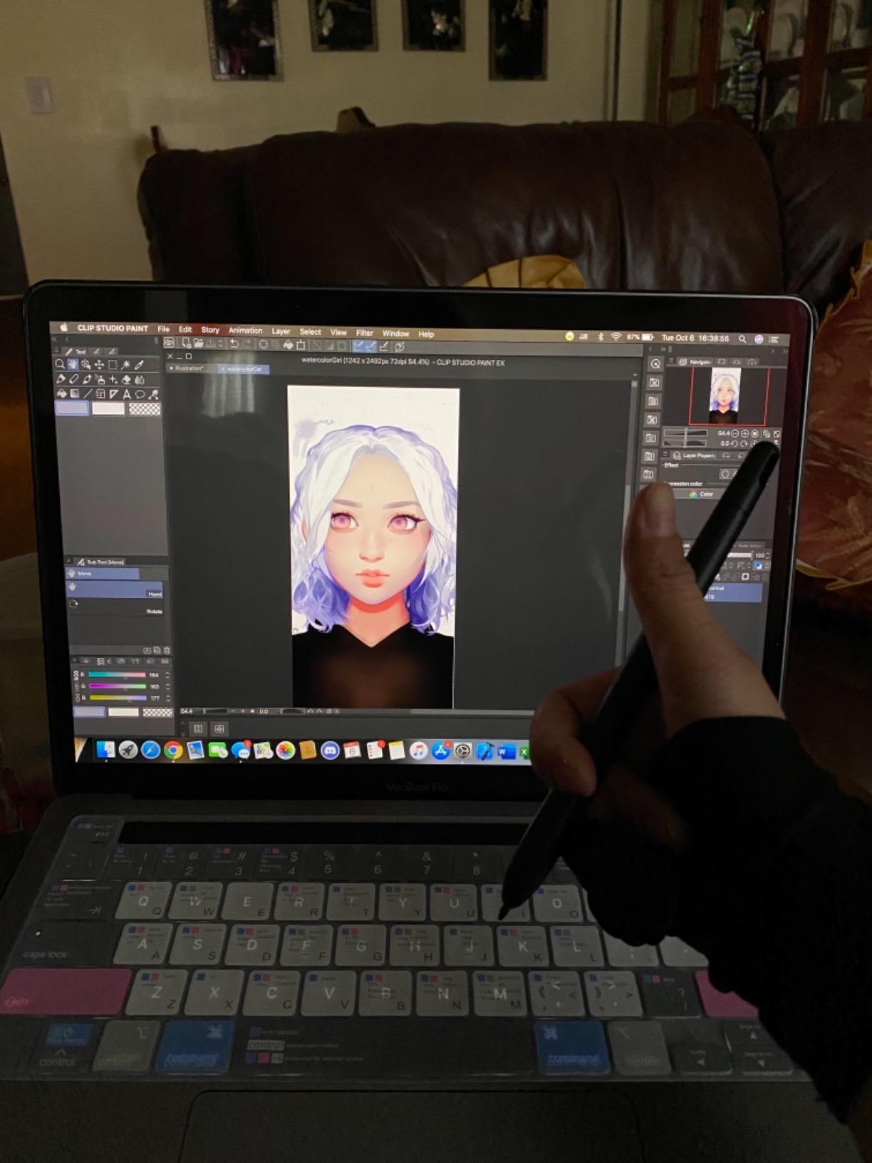 GAOMON S620 Graphics Drawing Tablet, 6.5x4, 8192 Pressure & 4 Hot Keys, Battery-Free Stylus, Ultra-Slim & Portable, for Beginners, Students & Creators in Digital Art, Note-Taking & OSU customer photo 1