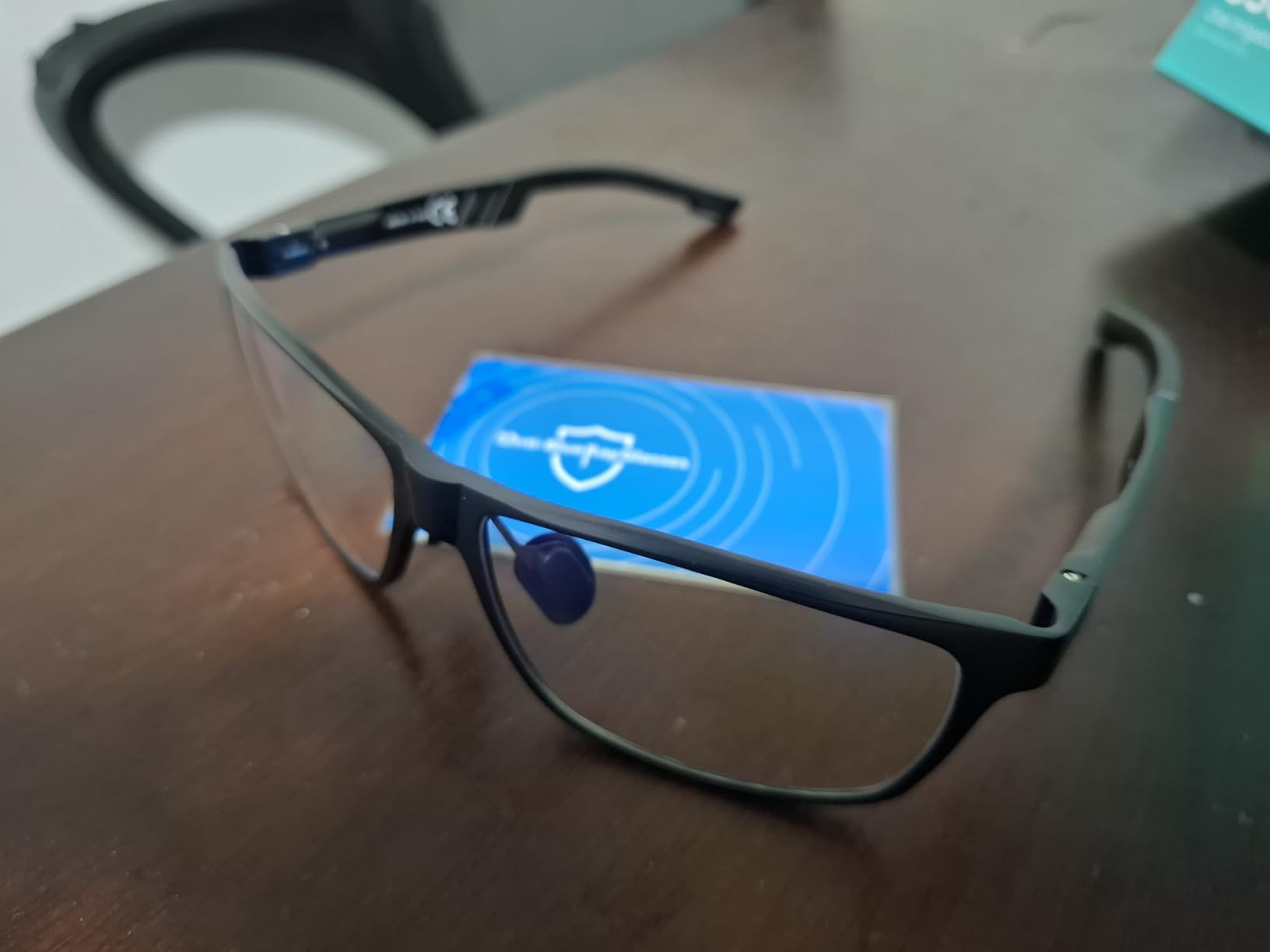 Blue Light Blocking Glasses Men Computer Gaming Glasses Lightweight Al-Mg Metal Anti Eyestrain Eye Protection customer photo 1