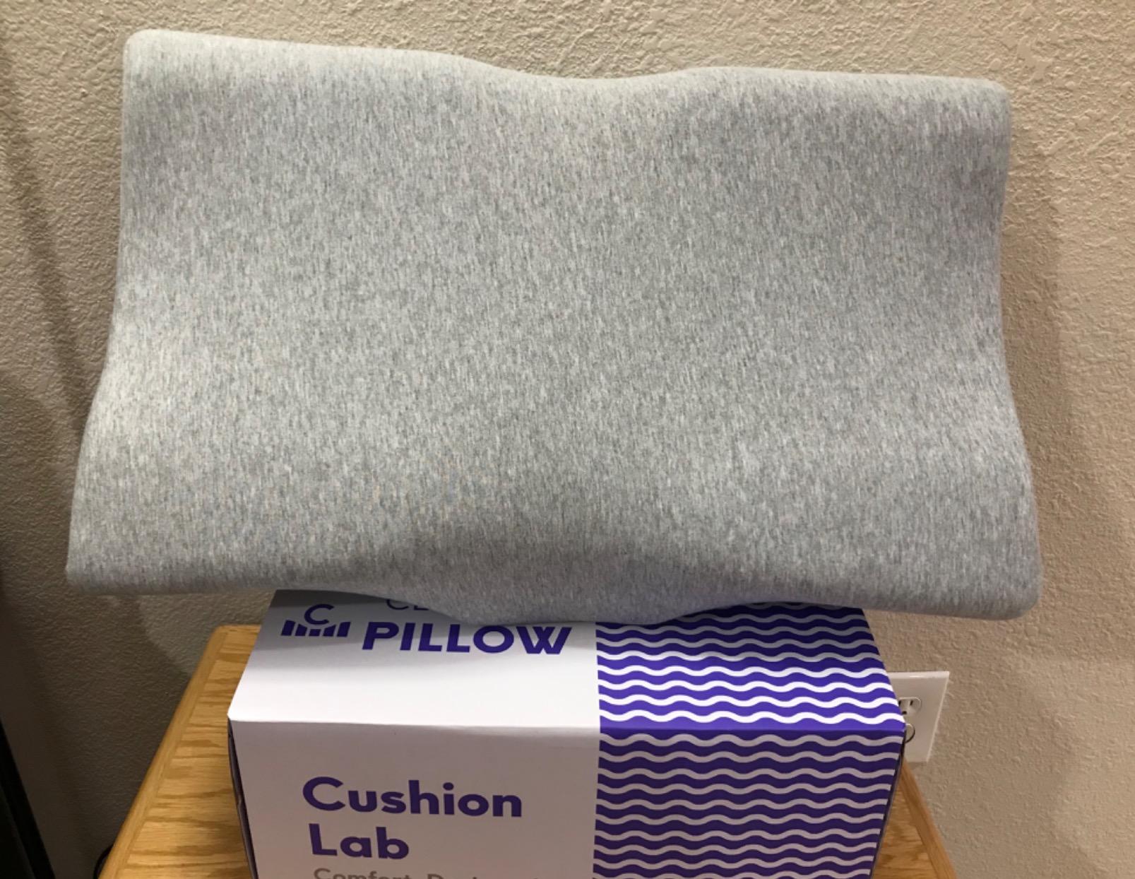 C CUSHION LAB Extra Dense Ergonomic Cervical Pillow for Firm Neck Support - Orthopedic Contour Pillow for Back/Side Sleeper Neck Relief, CertiPUR–US Memory Foam Pillow with Organic Cotton Cover customer photo 1