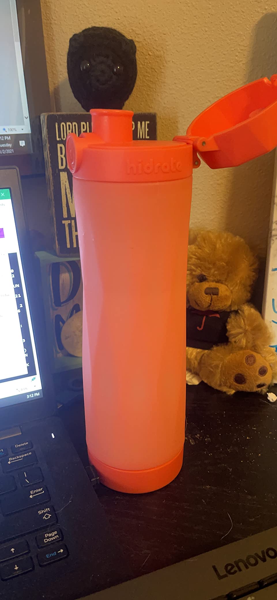 Hidrate Spark 3, Smart Water Bottle, Monitor Water Intake and Light Up to Remind You to Stay Hydrated customer photo 1