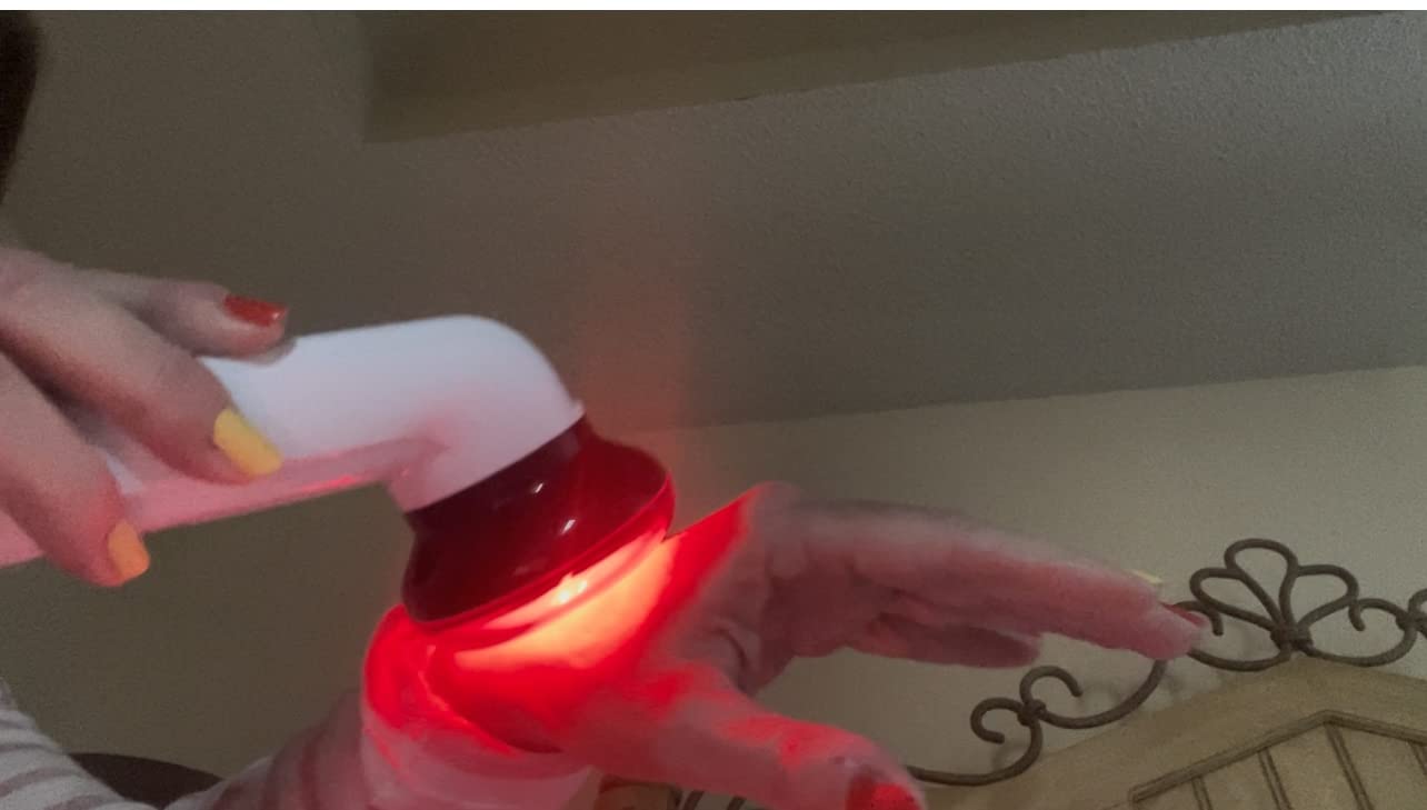 M PAIN MANAGEMENT TECHNOLOGIES Red Light Therapy Infrared Heating Wand by Theralamp - Handheld Heat Lamp Includes Replacement Bulb customer photo 2
