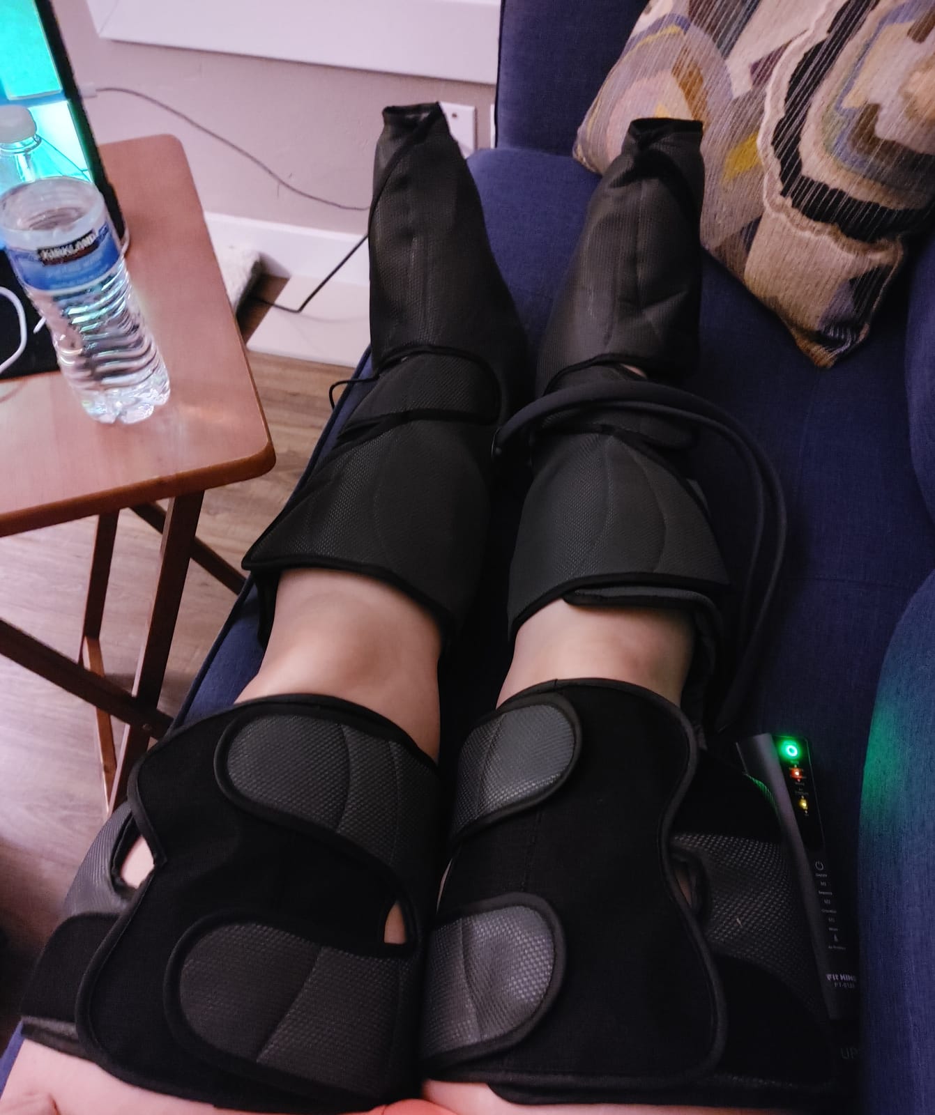 FIT KING Foot and Leg Massager for Circulation and Relaxation | 3 Independent Channels, Larger Massage Chambers, Hand-held Controller, for Vericose Veins, Cramps,Swelling and Edema, FSA-HSA customer photo 1