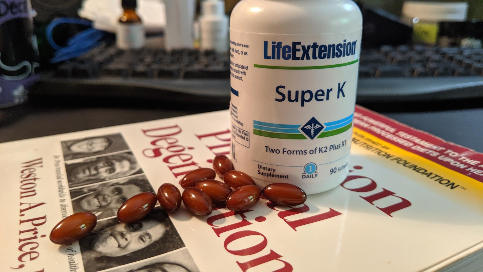 Life Extension Super K, Vitamin K Supplement, 2000 Mcg Vitamin K and 1180 Mcg Vitamin K2, Heart Health, Once-Daily, 90 Softgels customer photo 2