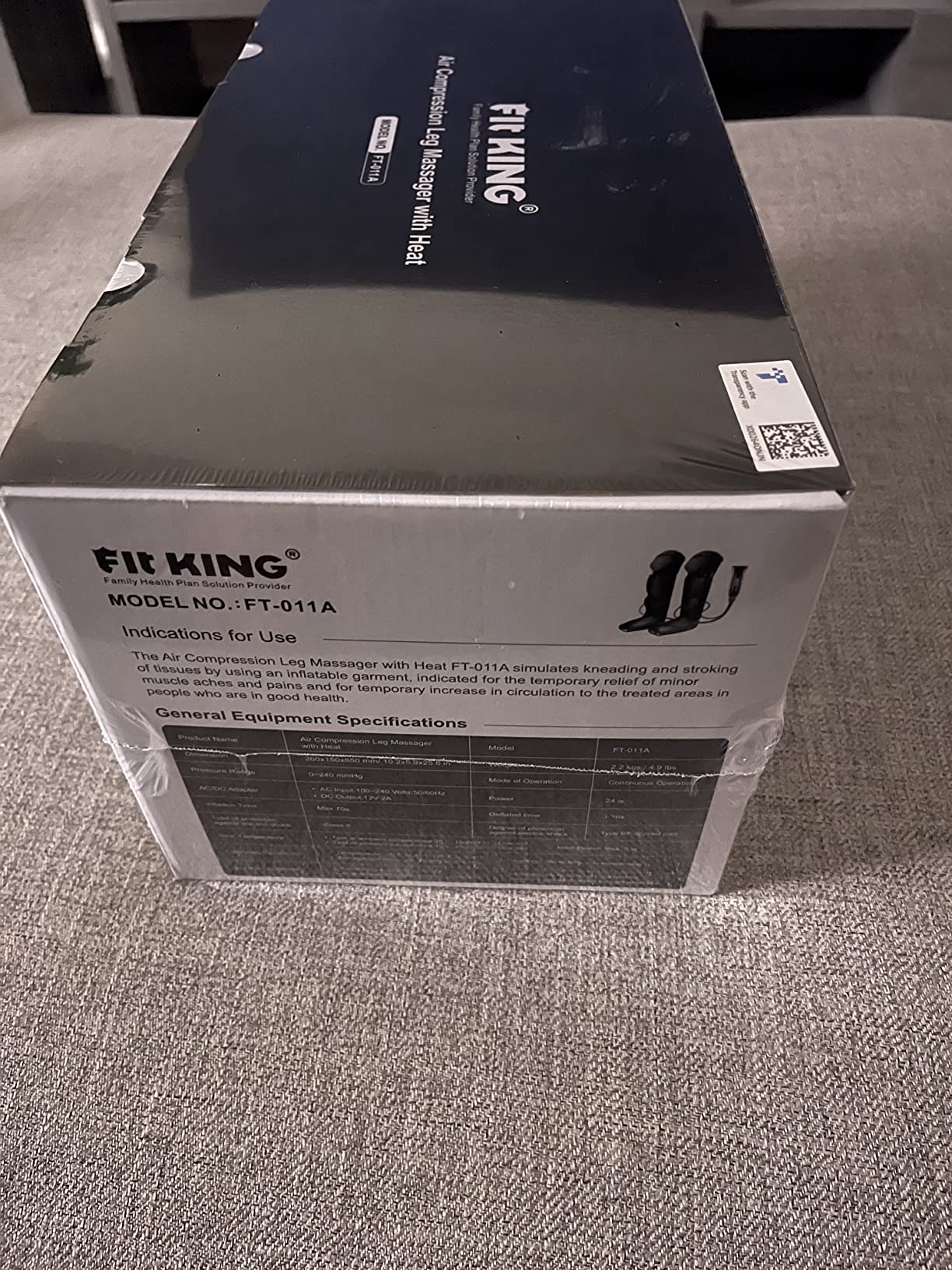 FIT KING Foot & Leg Compression Massager with Knee Heating for Circulation | FSA-HSA, Adjustable Leg Wraps, Size Extensions, 3 Modes 3 Intensities, Helpful for Pain Edema RLS, Great Gift for Wife Mom customer photo 1