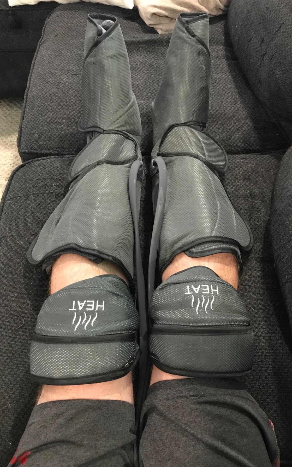 FIT KING Foot & Leg Compression Massager with Knee Heating for Circulation | FSA-HSA, Adjustable Leg Wraps, Size Extensions, 3 Modes 3 Intensities, Helpful for Pain Edema RLS, Great Gift for Wife Mom customer photo 2