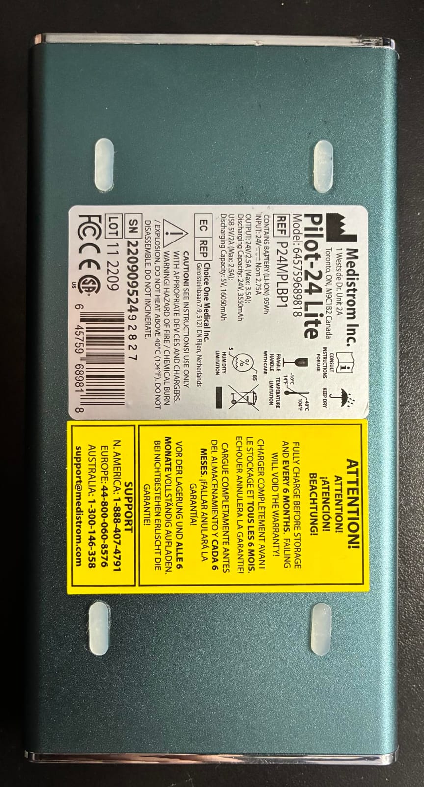 Pilot-24 Lite 95Wh CPAP Battery Backup Power w/ S9 Cable for 24V Machines | Includes S9 Cable Kit, Lightweight 1.3lb, TSA & FAA Approved, Up to 16Hr Runtime, Travel & Camping, Sleep Apnea, Portable customer photo 2
