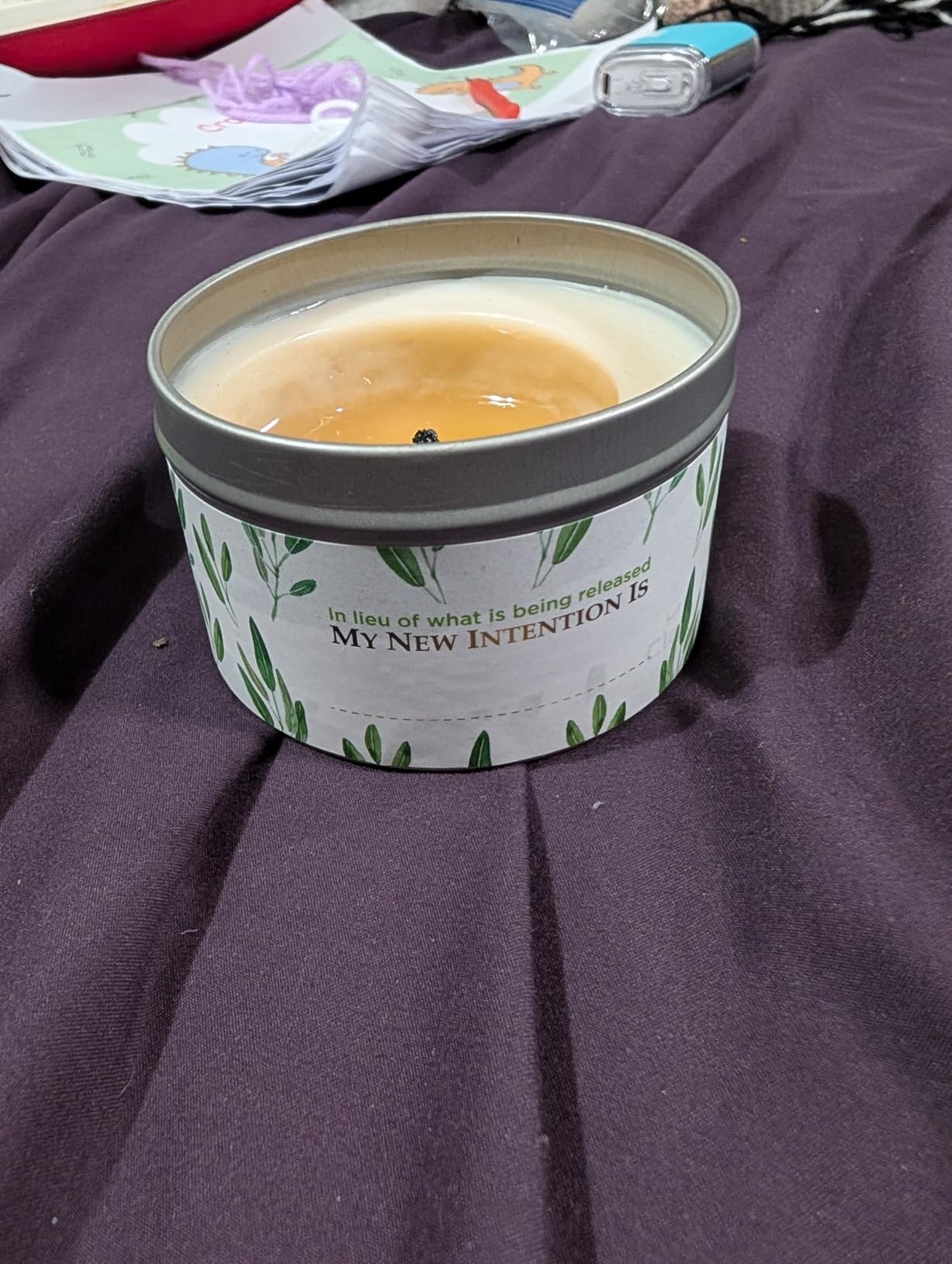 Magnificent 101 Pure Sage Tin Candle for Energy Cleansing, 6oz customer photo 1