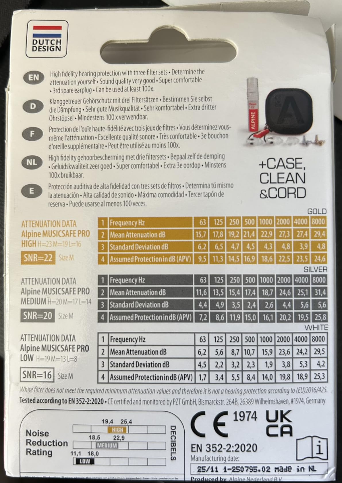 Alpine MusicSafe Pro | High Fidelity Ear Plugs for Musicians | Ear protection for concert, party, & music | 3 Interchangeable Premium Filter Sets: 16, 19 & 22 dB SNR | Transparent customer photo 2