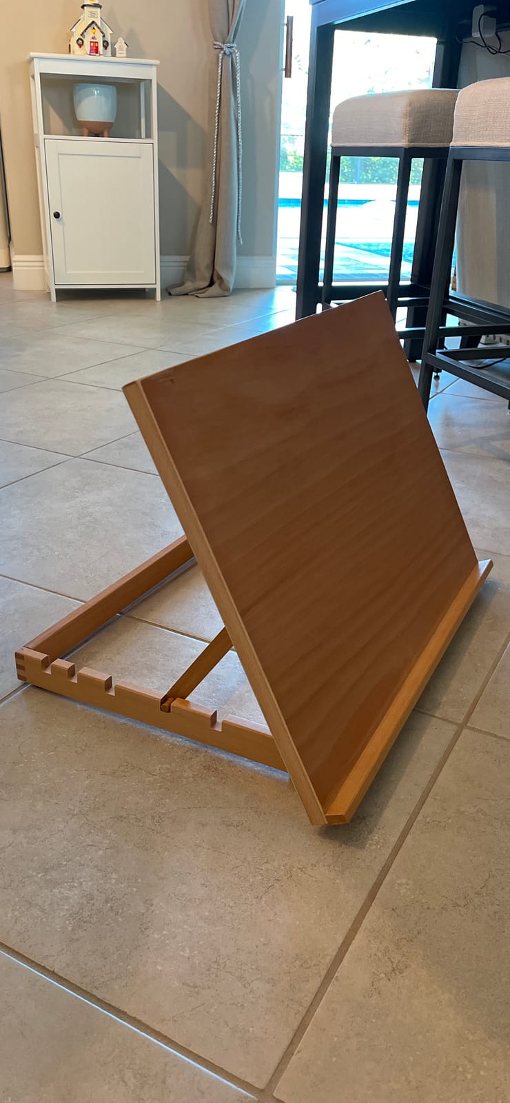 Light Weight French Style Field and Sketchebox Easel with Aluminum Tripod, Adjustable Beechwood Tripod Standing Easel with Drawer, Palette customer photo 2