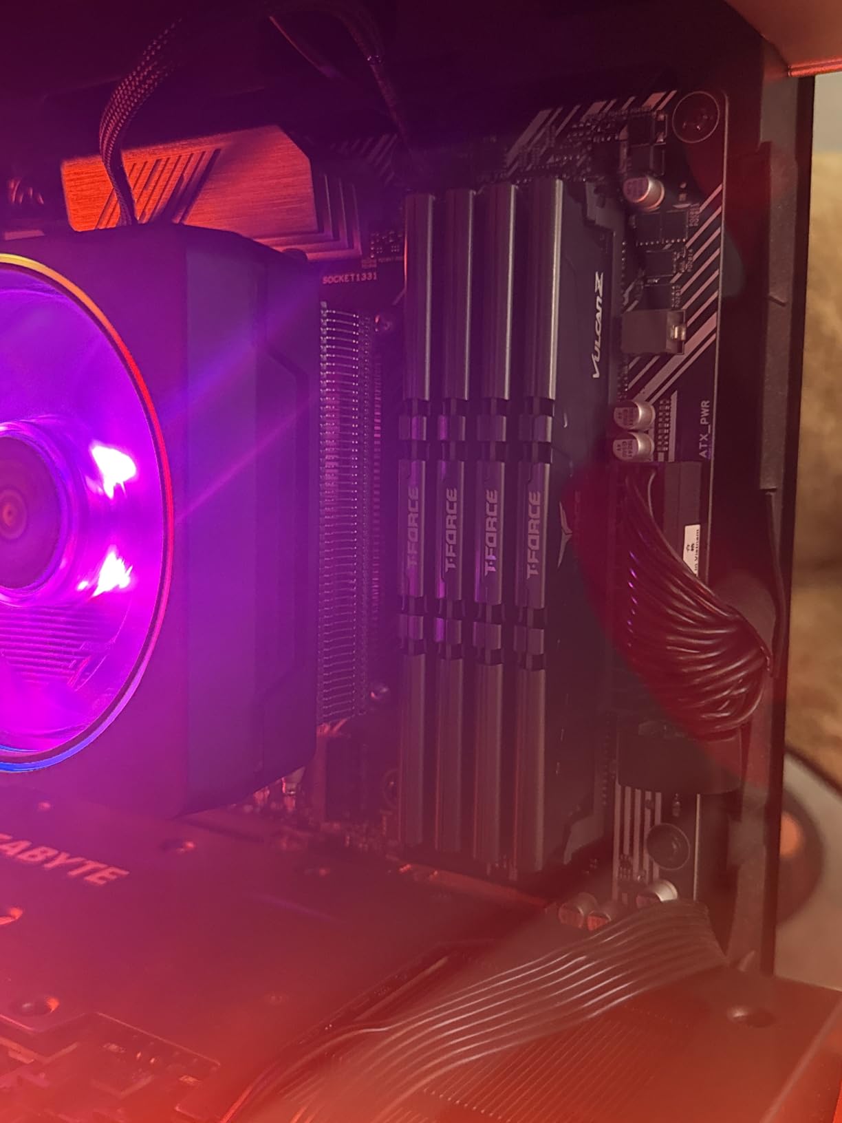 TEAMGROUP T-Force Vulcan Z DDR4 16GB Kit (2x8GB) 3200MHz (PC4-25600) CL16 Desktop Memory (Gray) - TLZGD416G3200HC16CDC01 customer photo 2