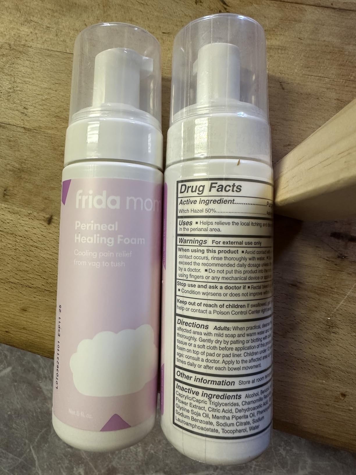 Frida Mom Witch Hazel Perineal Healing Foam for Postpartum Care, Cooling Pain Relief and Hemorrhoid Treatment, 5 Fl Oz customer photo 1