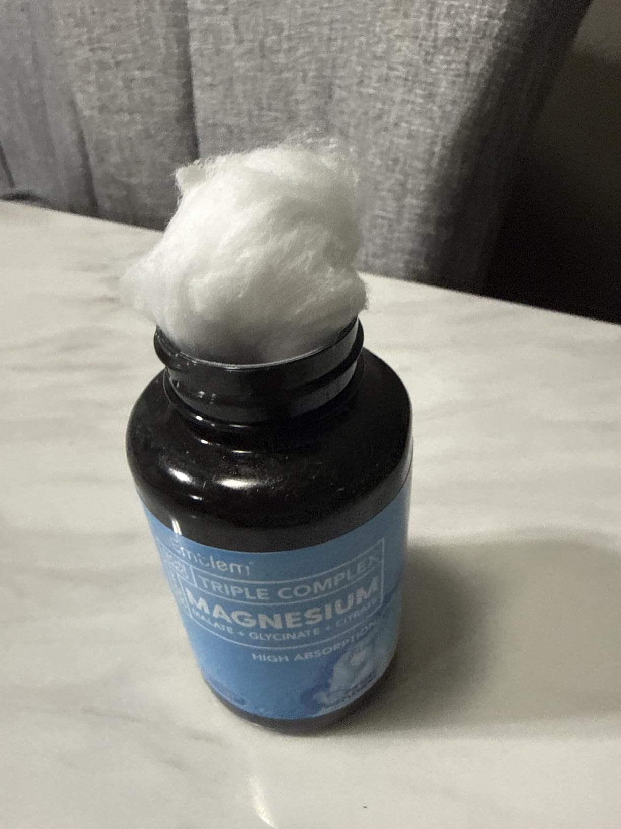 BioEmblem Triple Magnesium Complex | 300mg Magnesium Glycinate, Malate & Citrate | High Absorption Chelated Formula | Vegan, Non-GMO, Gluten-Free | 90 Capsules customer photo 1