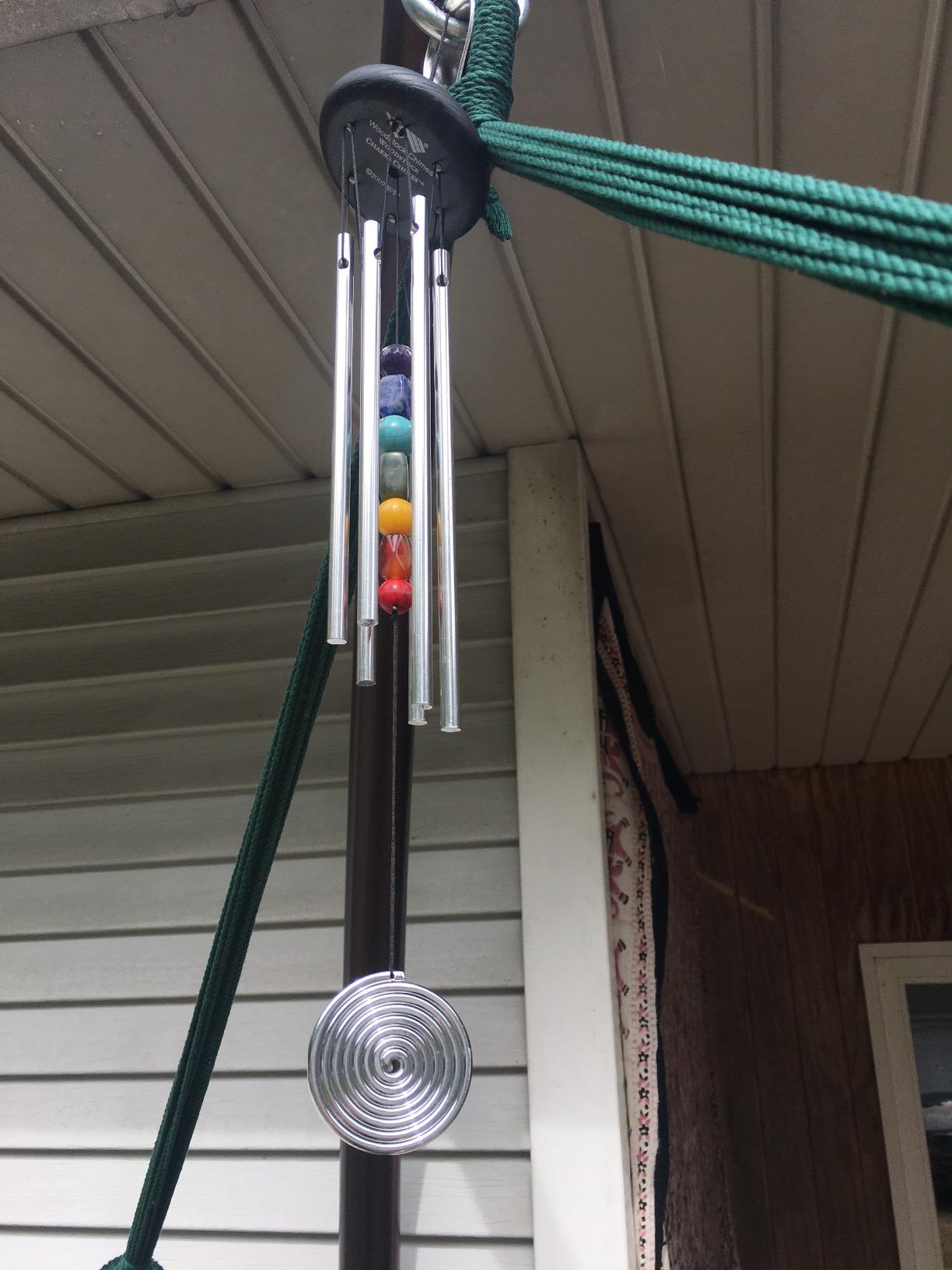 Woodstock Chimes Signature Collection, Woodstock Chakra Chime, 17'' Bronze Eastern Energies Wind Chimes for Outdoor, Patio, Home Garden Decor (CC7BR) customer photo 2