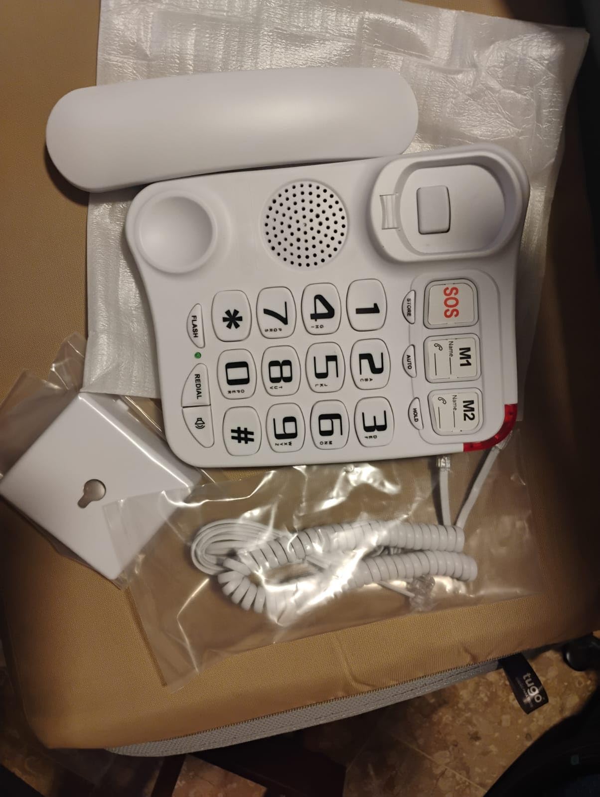 Big Button Phone for Elderly Home Corded Landline with Picture Care Assist for Seniors Amplified for Hearing Impaired Aid Wall Mountable customer photo 1