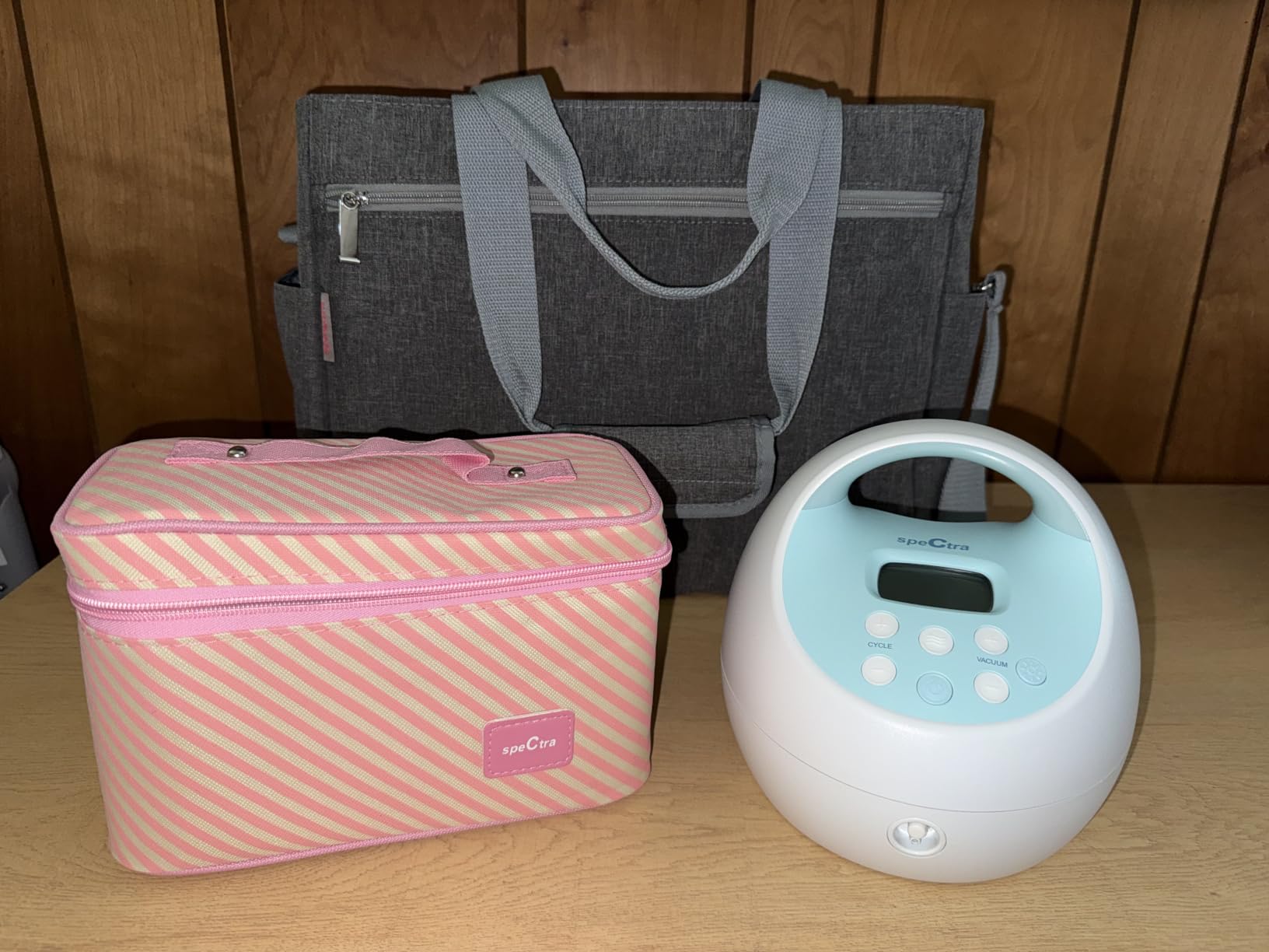 Spectra Baby S1 Plus Premier Portable Rechargeable Electric Breast Pump with Tote Bag, Breast Milk Bottles and Cooler customer photo 2