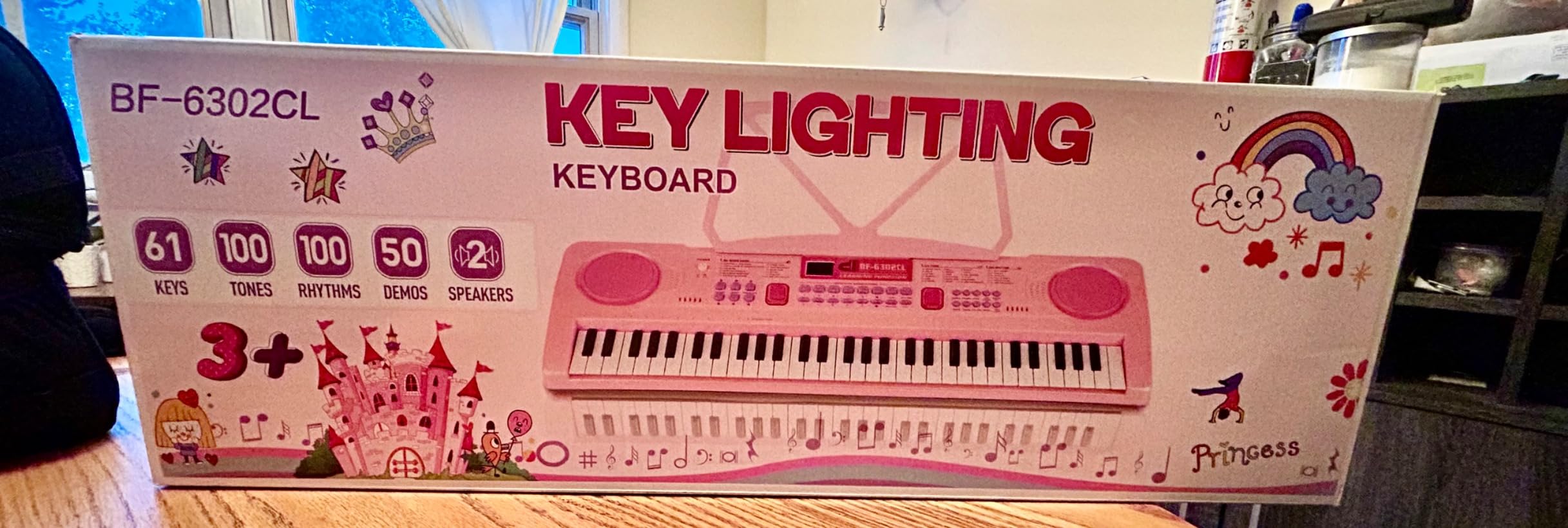 Kids Piano Keyboard, 61 Key Portable Electronic Piano with Teaching Mode | Rechargeable Piano, Microphone & Recording, 100 Tones, 100 Rhythms, Music Stand, Beginner Educational Instrument customer photo 2