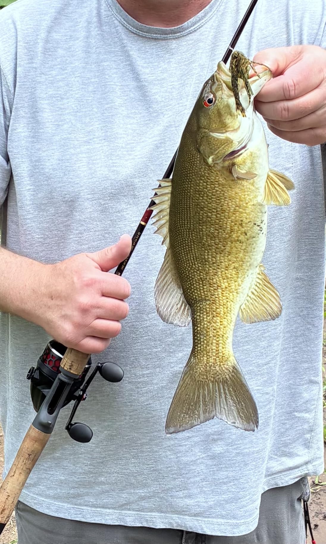 KastKing Brutus Spincast Fishing Reel, Reversible Handle, Easy Push-Button | Max Drag: 11 lb, 5+1 BB, 9.88 oz, 4.0:1 Gear Ratio, Aluminum Frame, Centrifugal Brake, Included Mono Line customer photo 1