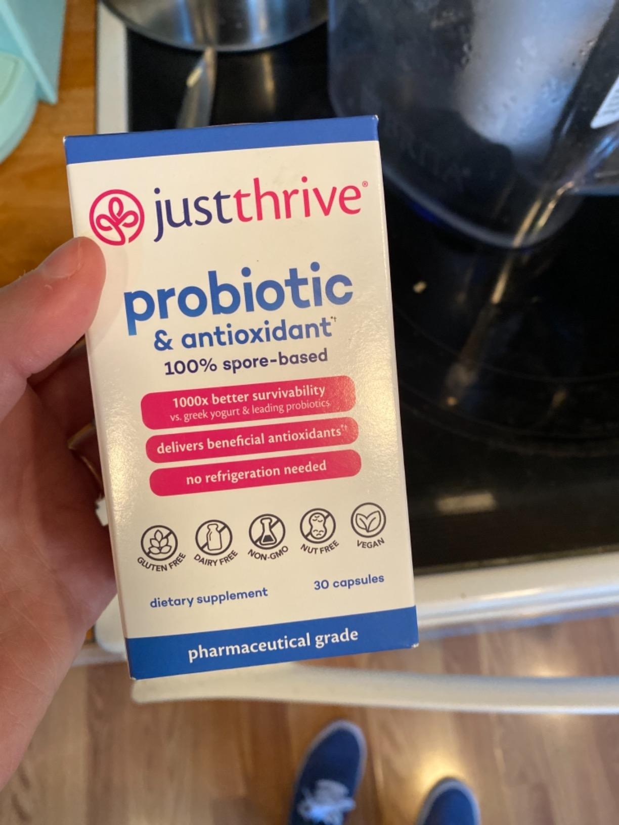 Just Thrive Probiotic & Antioxidant 100% Spore-Based Digestive Support, 90 capsules customer photo 1