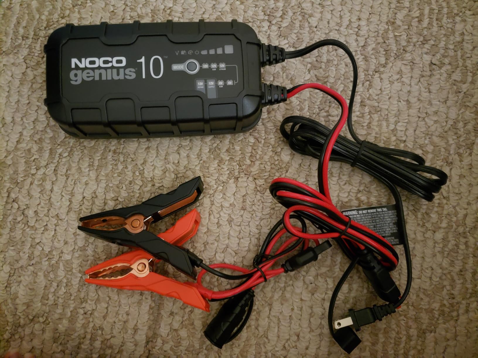NOCO GENIUS10 10A 6/12V Smart Battery Charger, Trickle Charger & Maintainer | Overcharge Protection, Desulfator, Temperature Compensation, Force Mode, For Lead-Acid (Wet, Gel, AGM) & Lithium (LiFePO4) customer photo 1