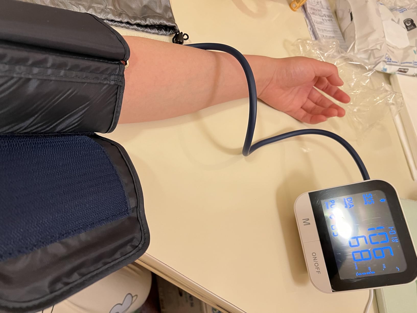 IMDK Blood Pressure Monitors - Arm Blood Pressure Monitors for Home Use, Accuracy of +/-3 mmHg, Cuff 8.7-16.5 inch Adjustable, Hypertension Management APP for iOS & Android customer photo 1