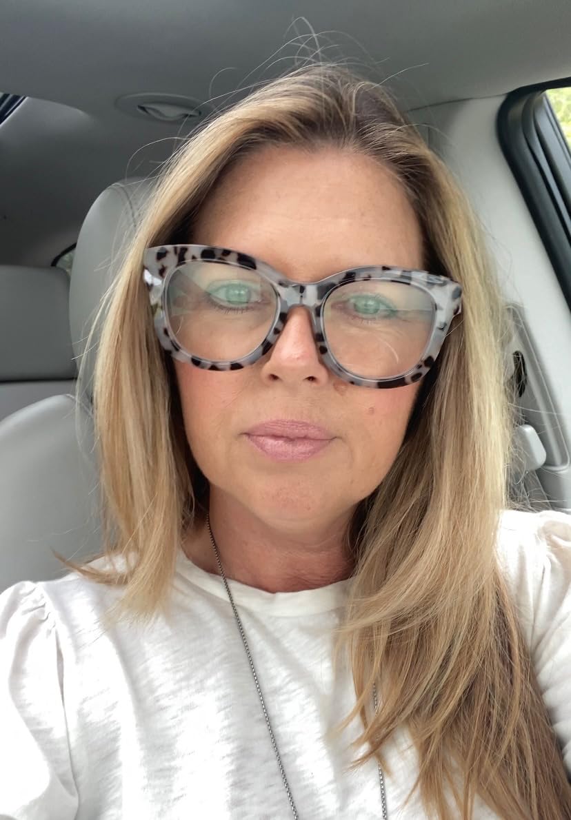 Peepers by PeeperSpecs Center Stage Women's Oversized Blue Light Blocking Reading Glasses customer photo 2