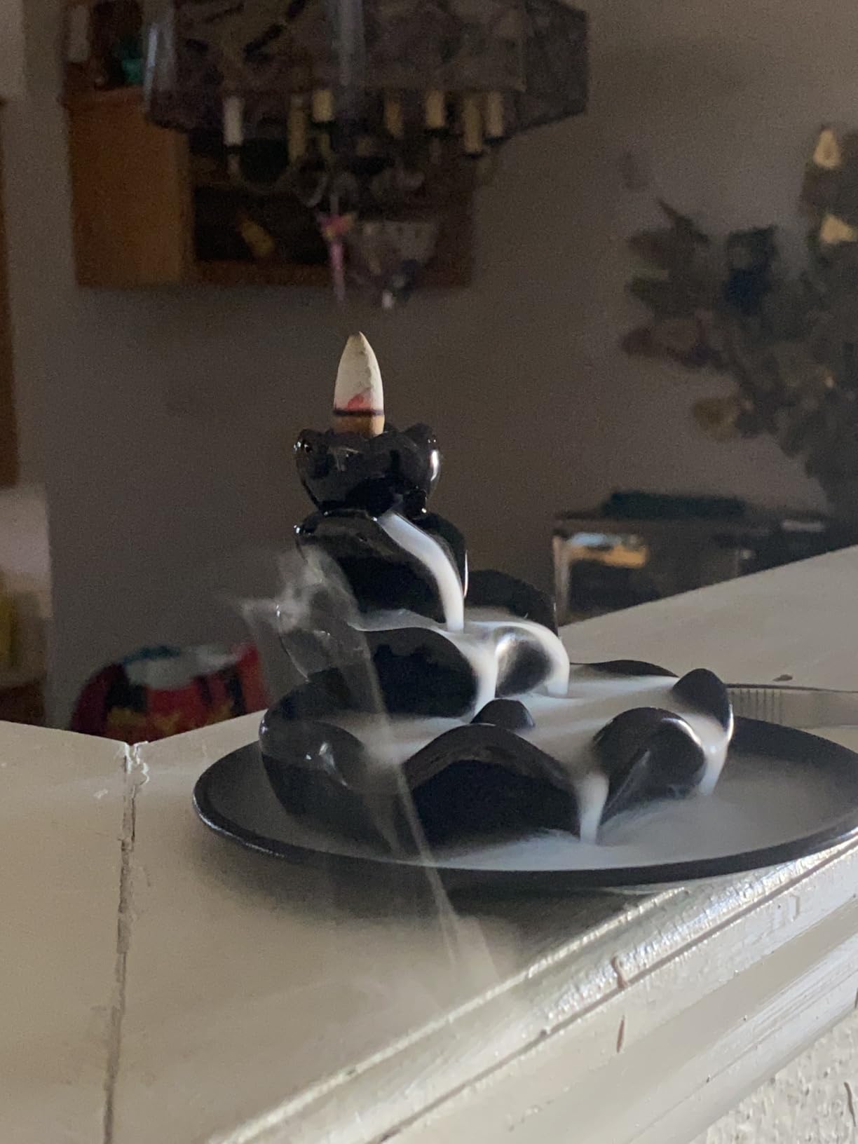Waterfall Incense Burner, Waterfall Incense Holder, with 10P Cones | Backflow Incense Burner, Incense Burner for Living Room, Bedroom, Study, Office, Meditation Room, Yoga Room customer photo 1