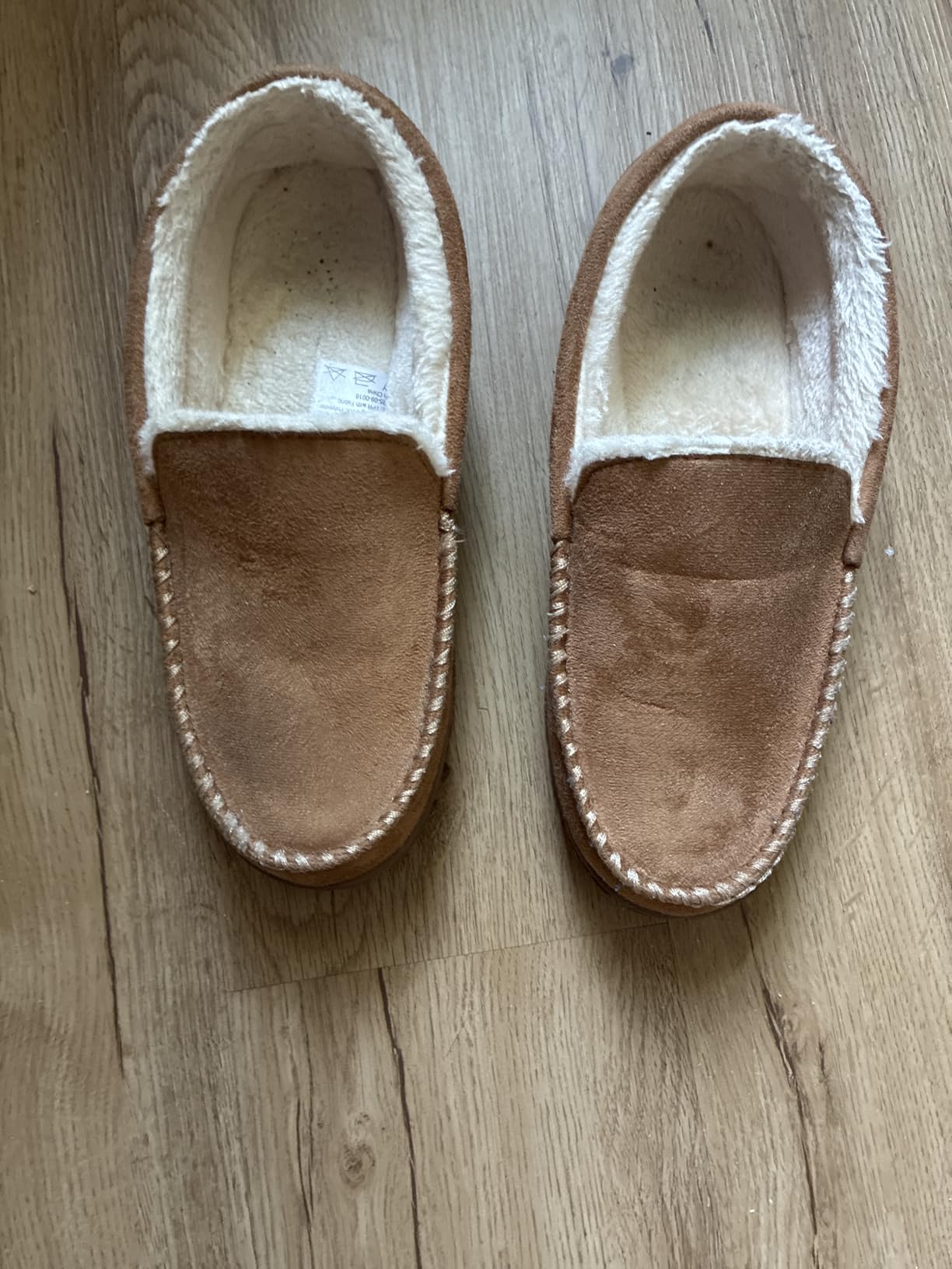 Lulex Moccasins for Men House Slippers Indoor Outdoor Plush Mens Bedroom Shoes with Hard Sole customer photo 1