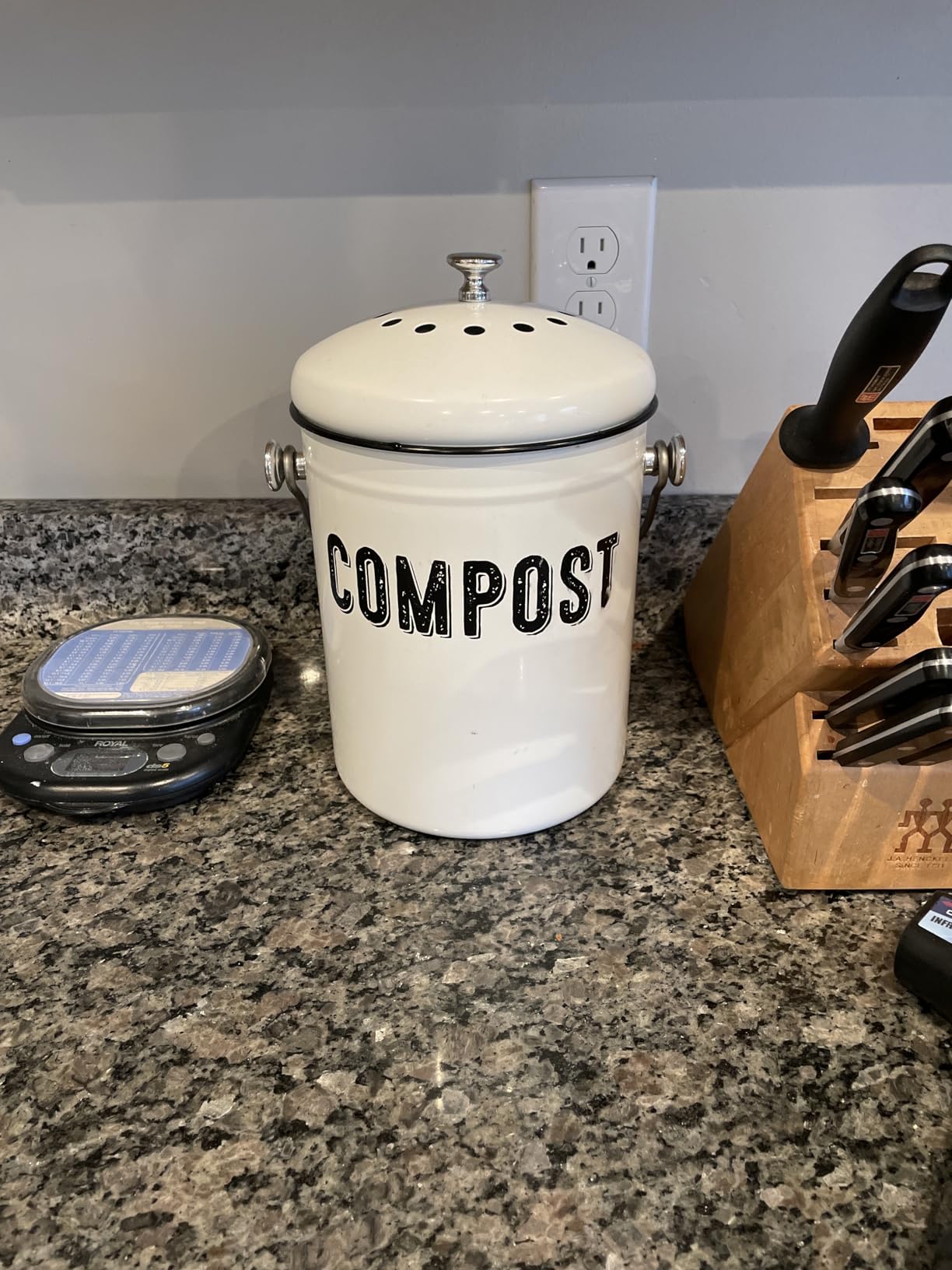 Granrosi Compost Bin Kitchen Counter, 1.3 Gallon, 3 Charcoal Filters customer photo 1