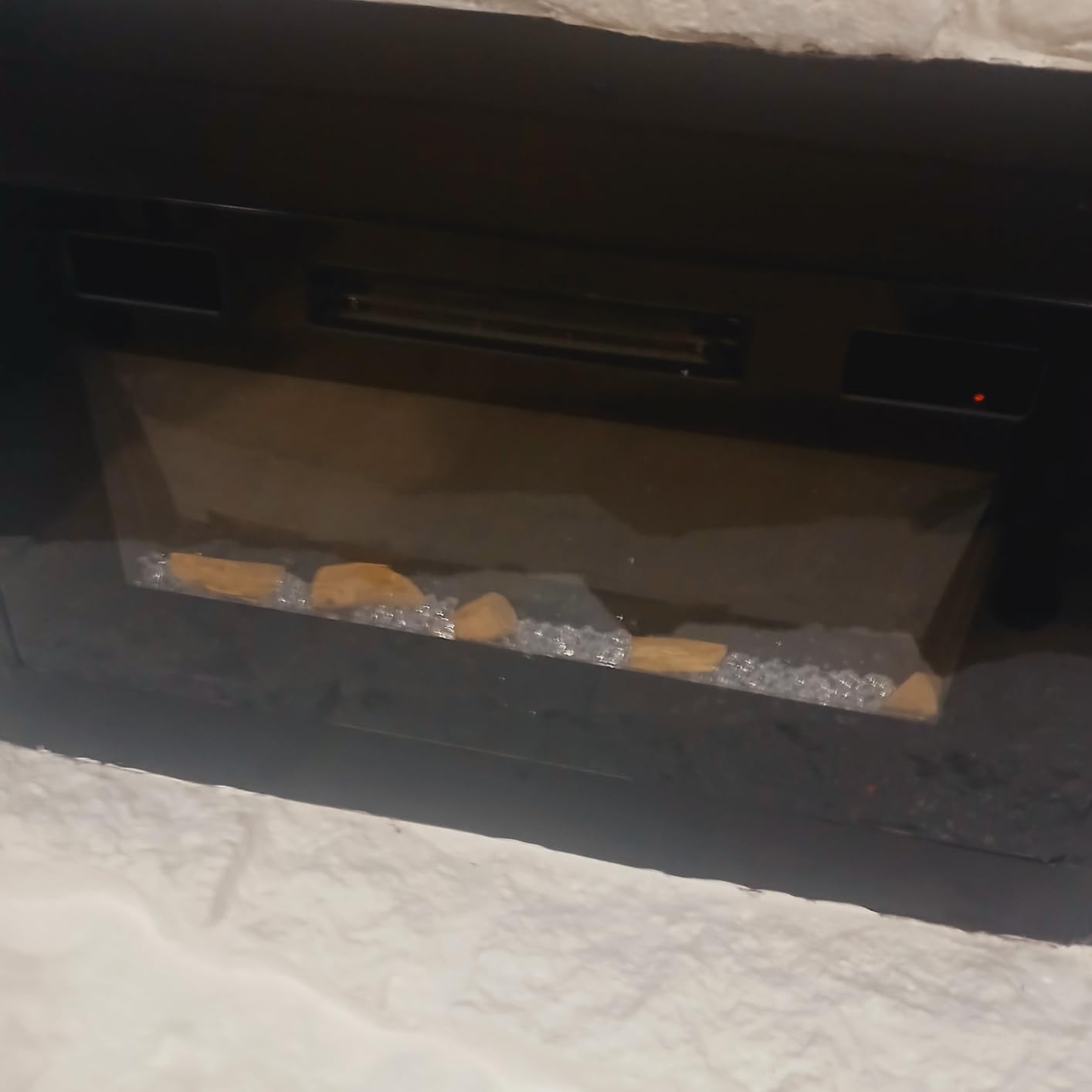 Antarctic Star 30 Inch Electric Fireplace in-Wall Recessed and Wall Mounted, Fireplace Heater and Linear Fireplace with Multicolor Flame, Timer, 750/1500W Control by Touch Panel & Remote customer photo 2