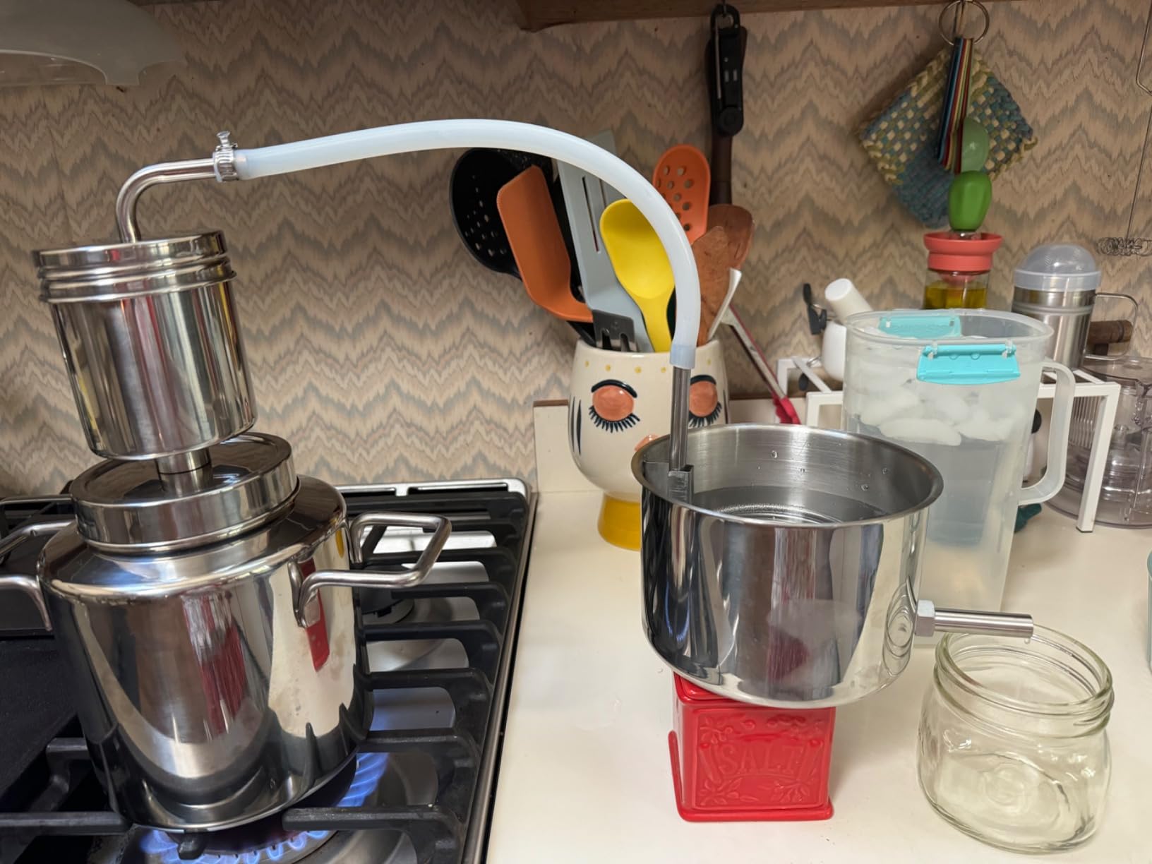 LETIME Hydrosol Maker, Steam Distillation Equipment for Making Hydrosol and Essential Oil, KD5 Stainless Steel Hydrosol Distiller, Plug and Play Distillation Kit, Portable Hydrosol Machine customer photo 2