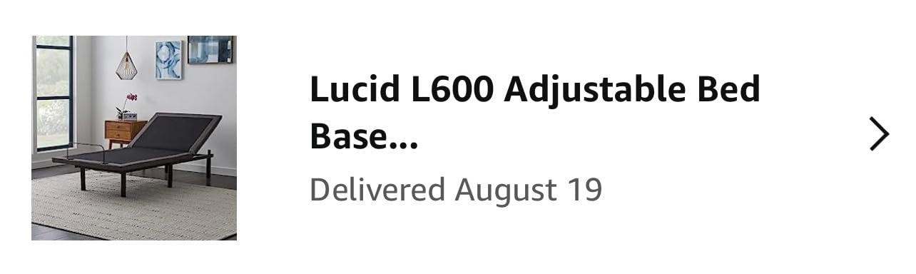 Lucid L600 Adjustable Bed Frame - Zero Gravity - Massage - App, Full customer photo 2