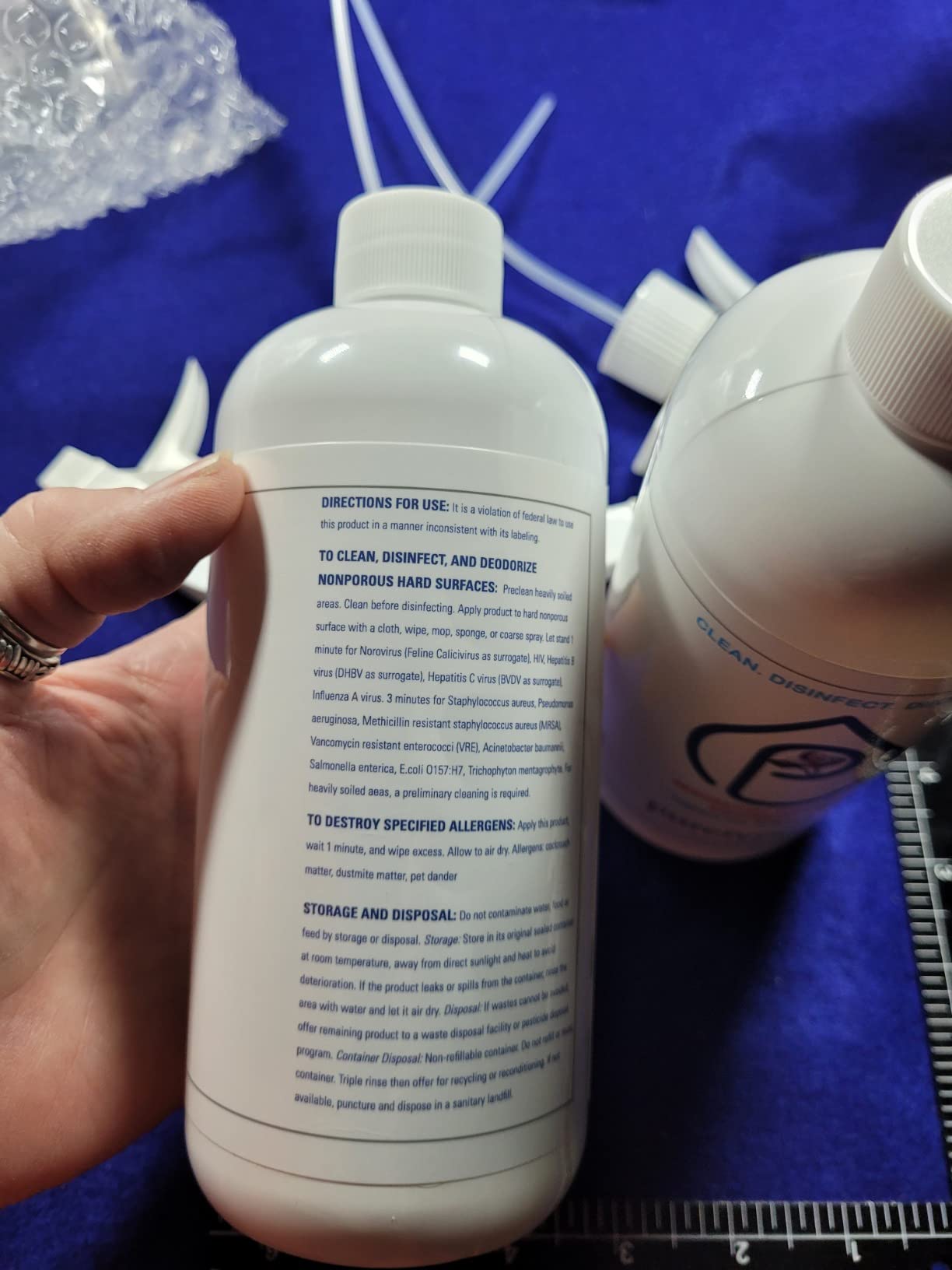 Purefypro CPAP Cleaner and Sanitizer Spray (16oz, 2pk). No Rinse. No Residue. Kills 99.9999% Norovirus, Flu Virus, and Fungi, Drug Resistant Germs. Unscented. customer photo 1