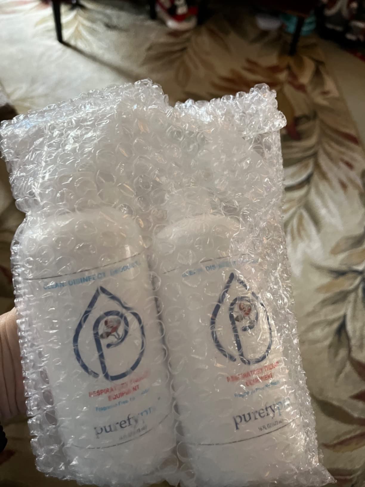 Purefypro CPAP Cleaner and Sanitizer Spray (16oz, 2pk). No Rinse. No Residue. Kills 99.9999% Norovirus, Flu Virus, and Fungi, Drug Resistant Germs. Unscented. customer photo 2