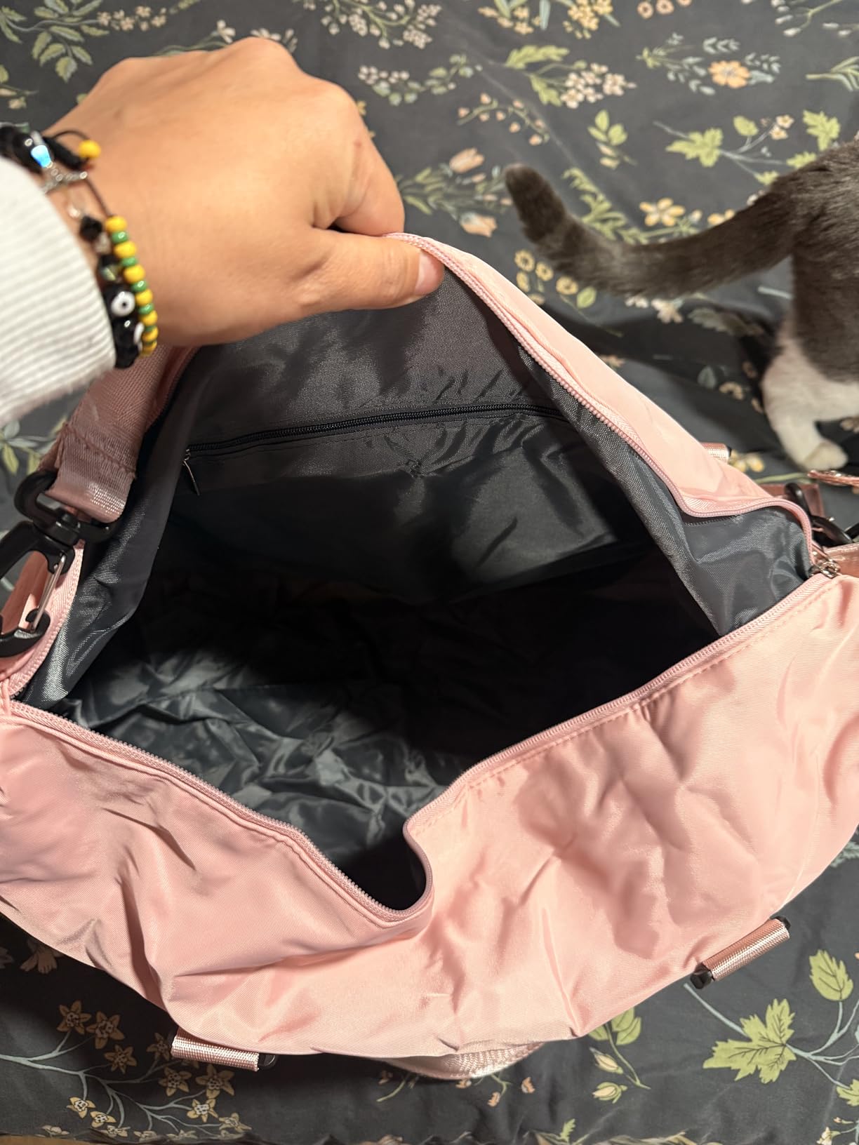 Travel Duffel Bag, Carry On Overnight Weekender Bags for Women | Travel Bag with Wet Pocket & Trolley Sleeve, For Spirit Airlines 18x14x8 Personal Item Bag customer photo 1