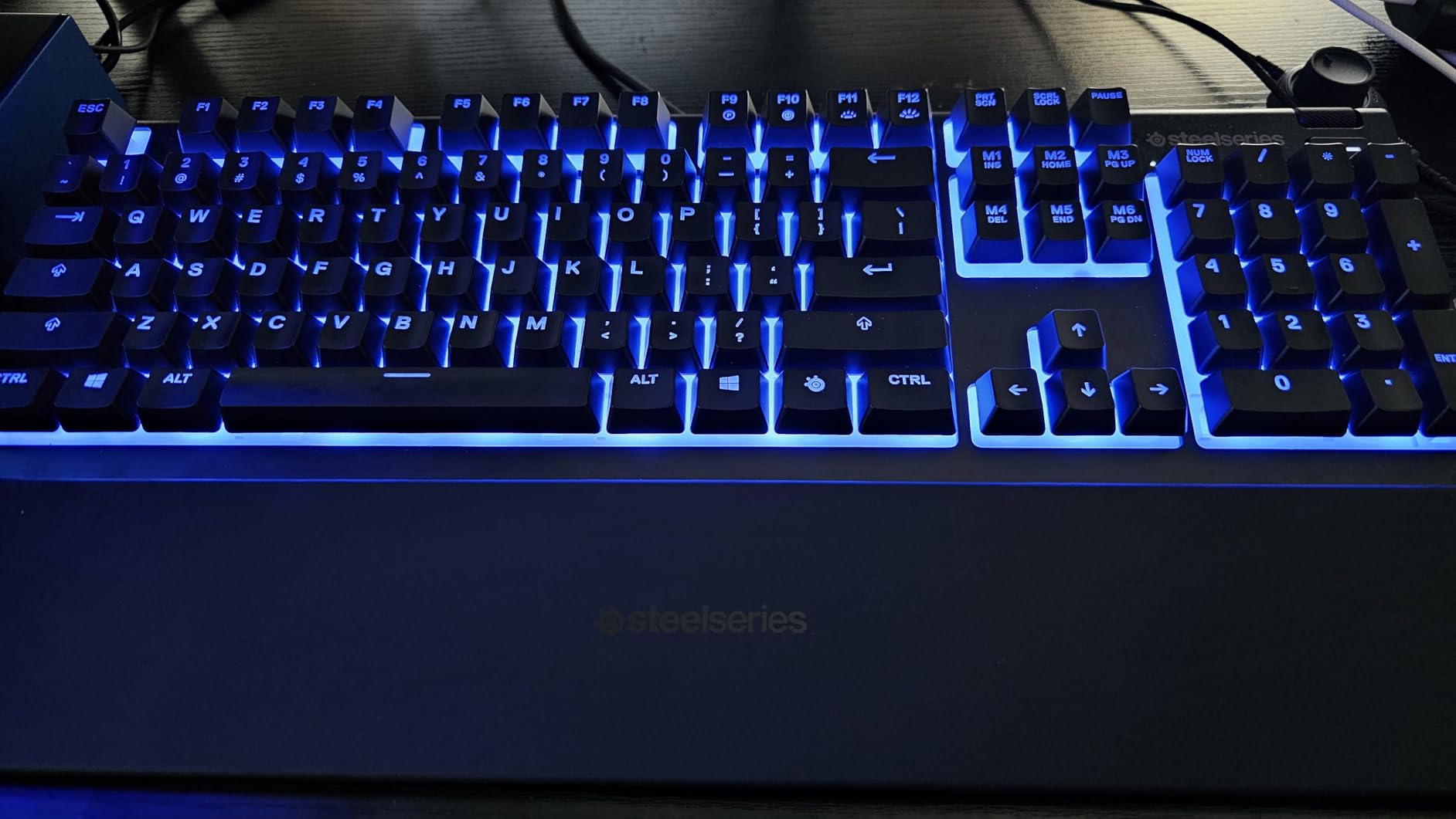 SteelSeries Apex 3 RGB Gaming Keyboard - 10-Zone RGB Illumination, IP32 Water Resistant, Premium Magnetic Wrist Rest (Whisper Quiet Gaming Switch) customer photo 2