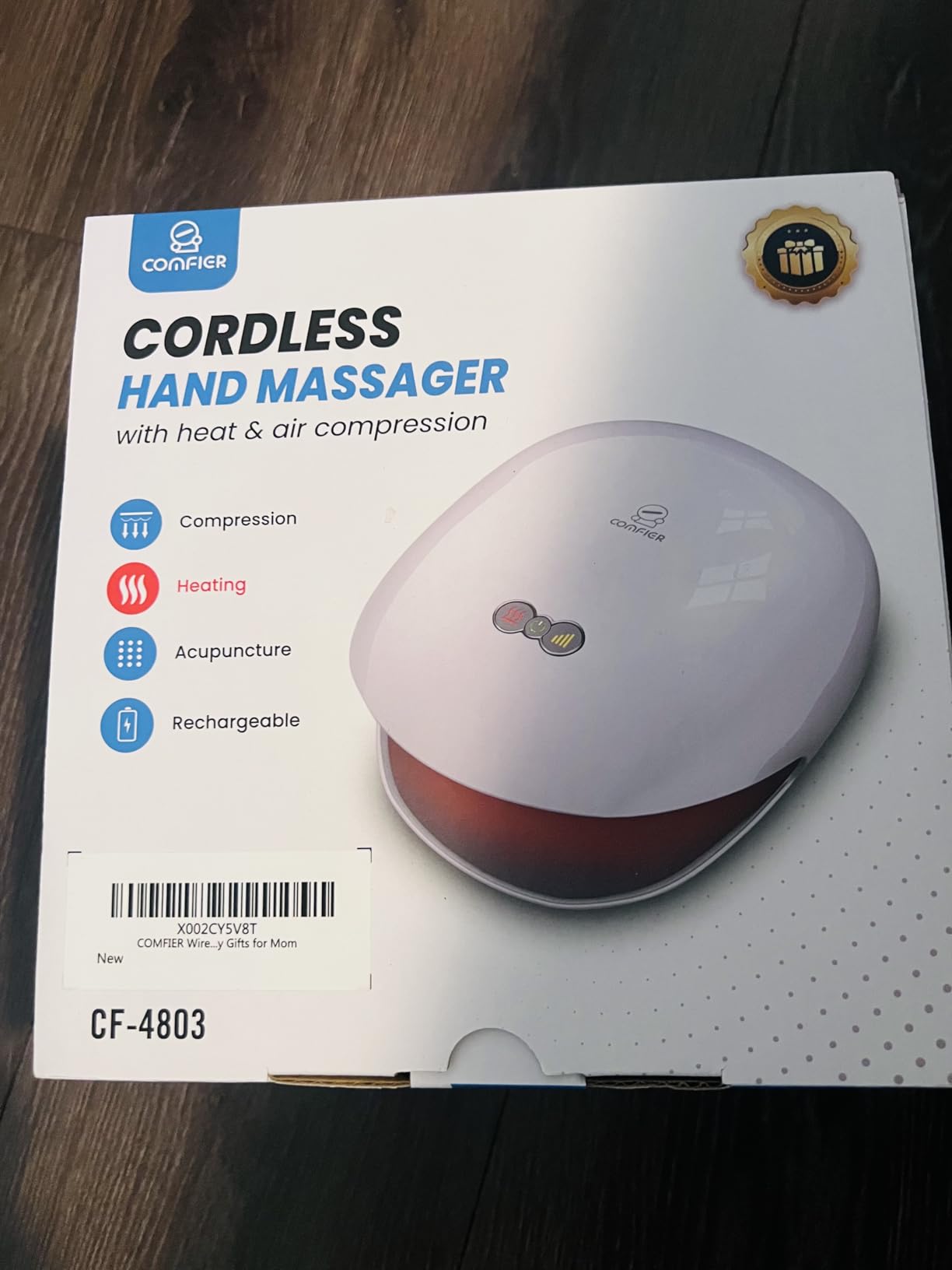 COMFIER 2026 FSA Wireless Hand Massager with Heat, 3 Levels Compression & Heating, Rechargeable Hand Massager Machine for Carpal Tunnel, HSA Store Eligible Items, Gift for Men Women customer photo 2