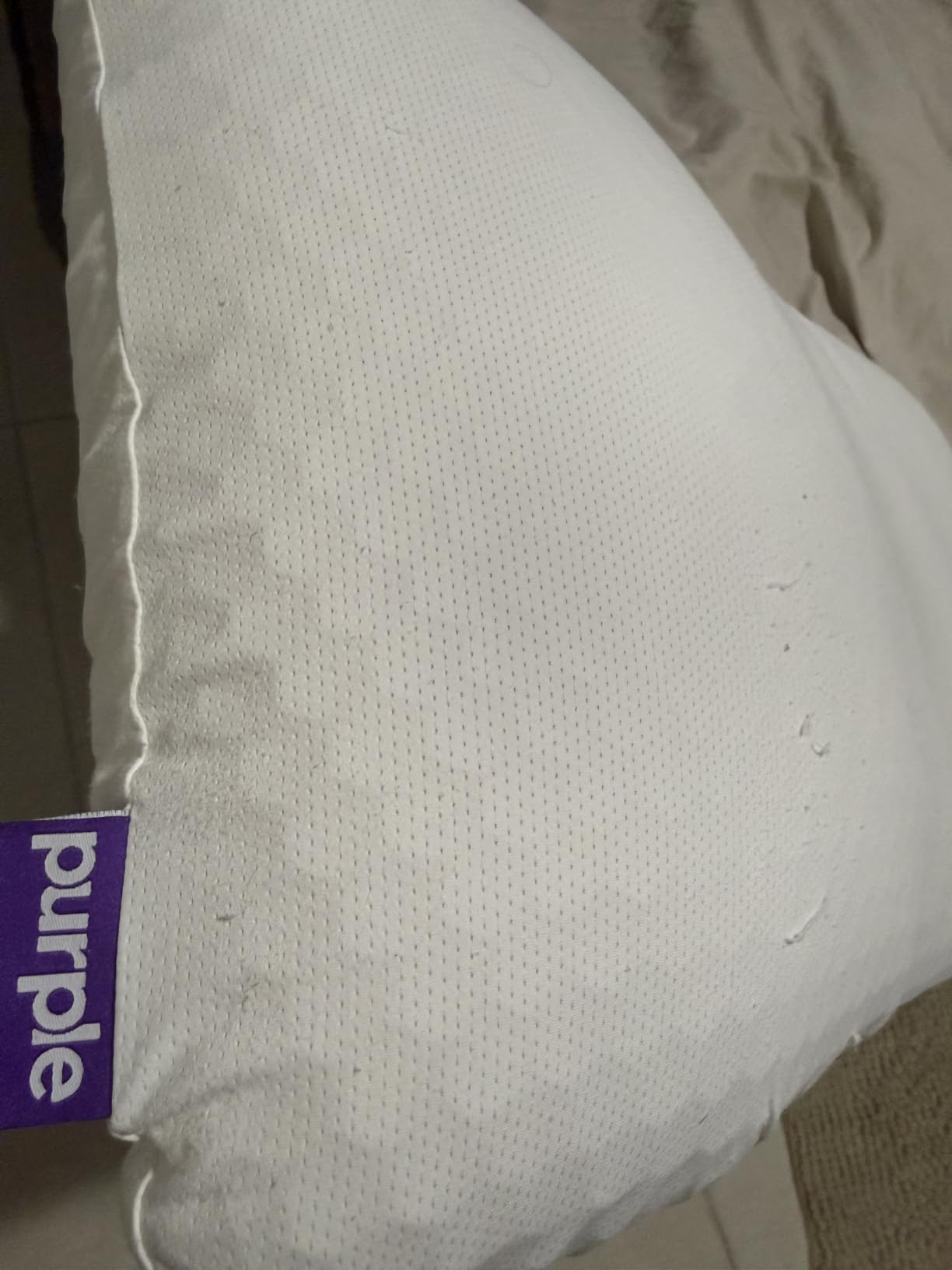 Purple Harmony Pillow - Medium Loft, Standard Size, Cooling Gel Neck Pillow | Side Sleeper Pillow, Weightless Medium Feel, GelFlex Grid and Talalay Latex Foam for Pressure-Relieving Support customer photo 2