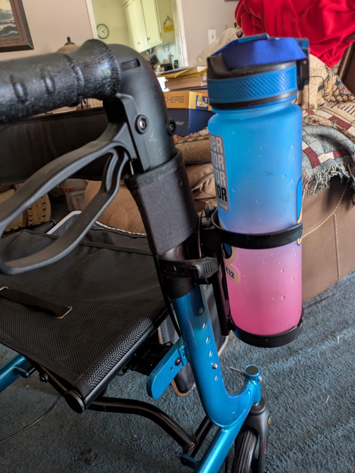 Easy Walker Cup Holder for Rollator Wheelchair Scooter, Adjustable Foldable customer photo 1