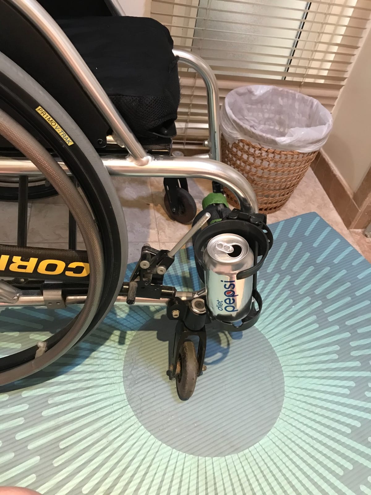 Easy Walker Cup Holder for Rollator Wheelchair Scooter, Adjustable Foldable customer photo 2