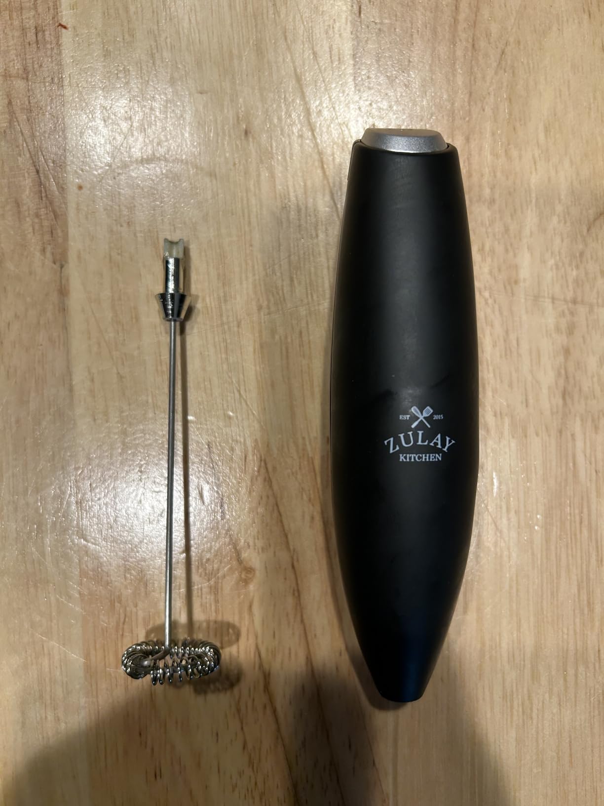 Zulay Kitchen Milk Frother Handheld Electric Whisk - Frother Wand, Durable Drink Mixer, Coffee Frother, Hand Blender, Frother for Protein Powder, Matcha & More - Black customer photo 2
