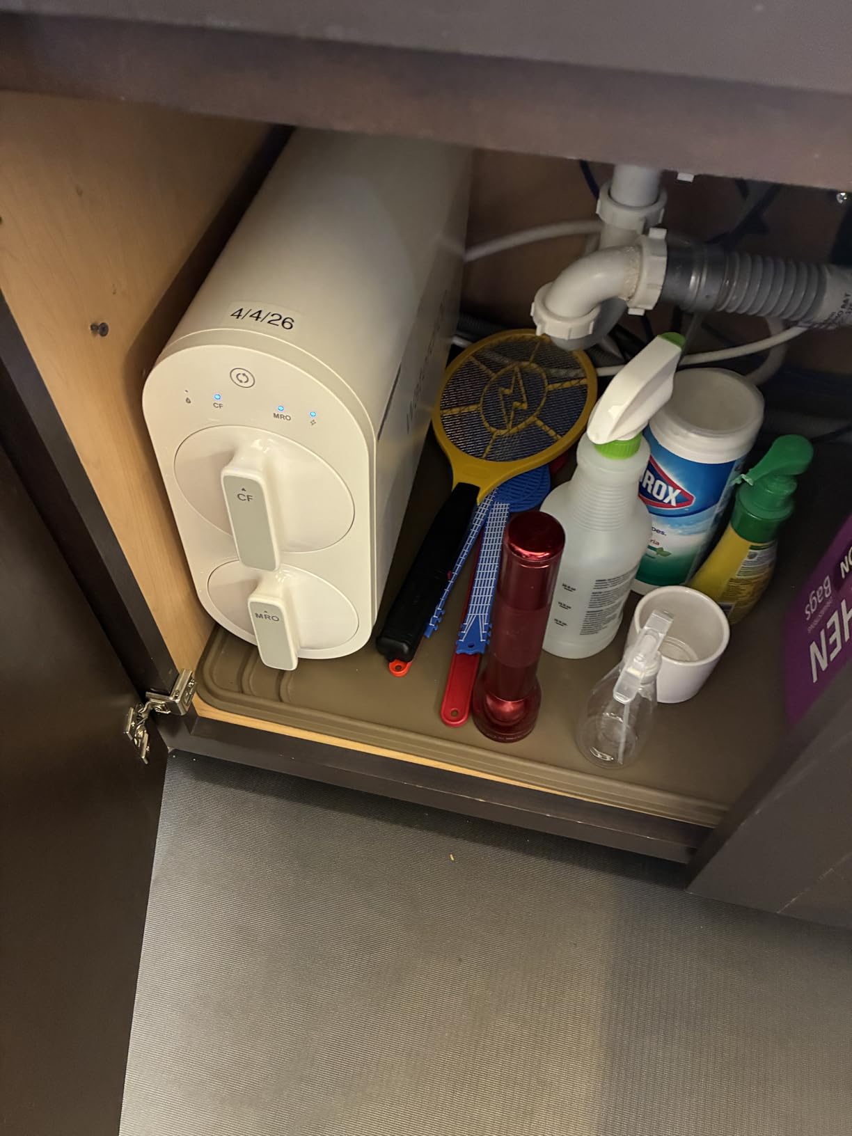 Waterdrop G2 Reverse Osmosis System, 400 GPD Tankless RO Water Filtration | 7 Stage RO Water Filtration, NSF/ANSI 372 Certified, Under-Sink Water Filtration System, 1:1 Pure to Drain, TDS Reduction customer photo 1