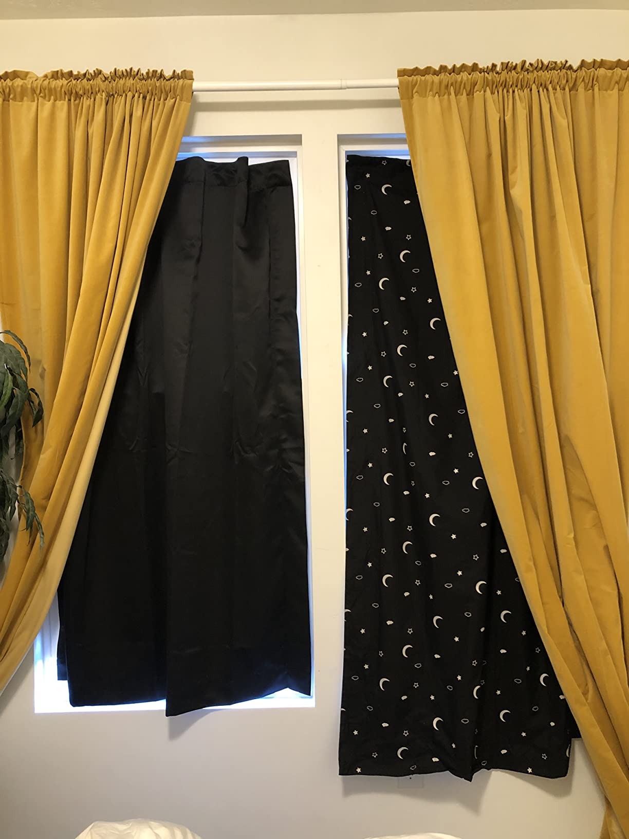 Portable Blackout Curtain with Suction Cups - Premium Easy Install Shade No Tools Required - Temporary Blinds, Perfect for Baby Nursery or Dorm Room - with Travel Bag (66