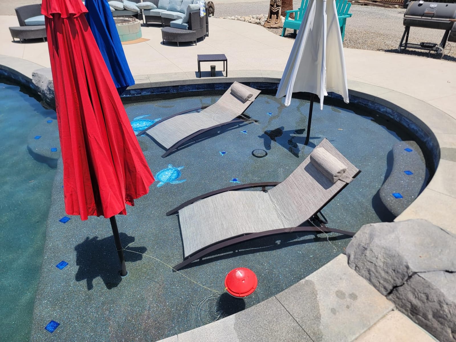 PURPLE LEAF Patio Chaise Lounge Set of 3 Outdoor Lounge Chair Beach Pool Sunbathing Lawn Lounger Recliner Chair Outside Tanning Chairs with Arm for All Weather, Side Table Included, Black customer photo 1