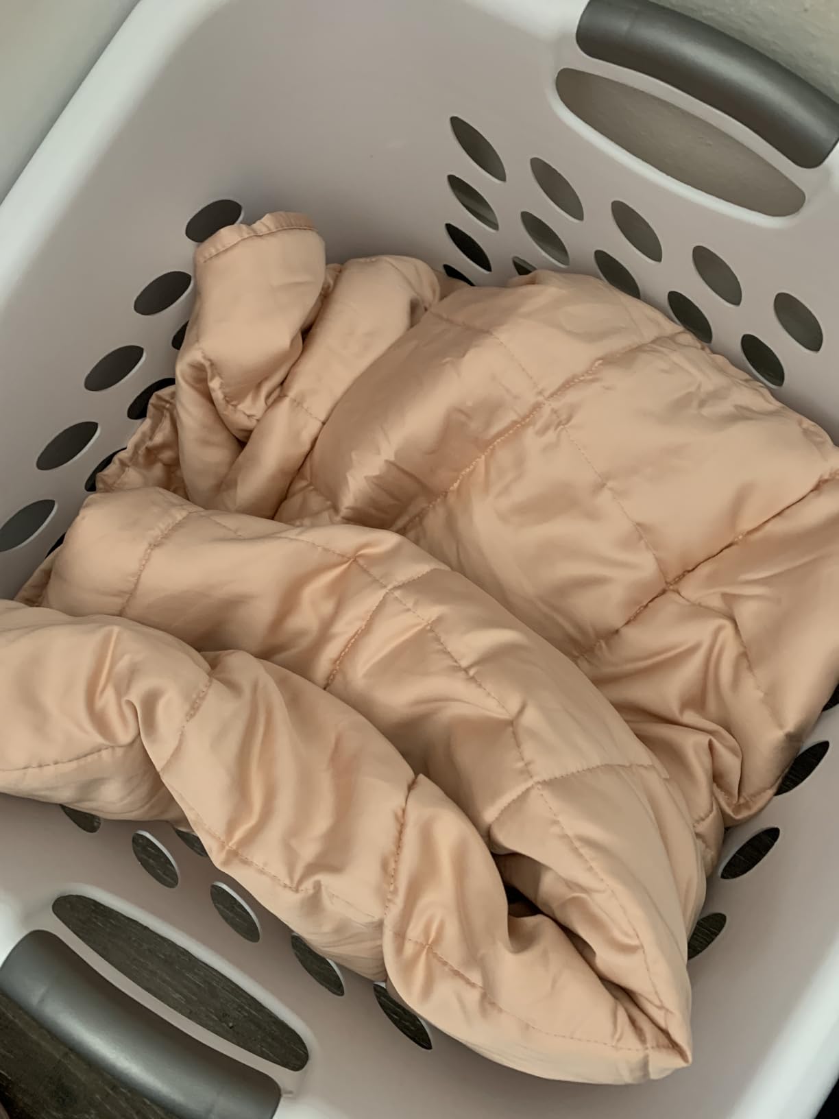Luna Weighted Blanket for Adults [20lbs - Queen - 60 x 80] [Navy] customer photo 1
