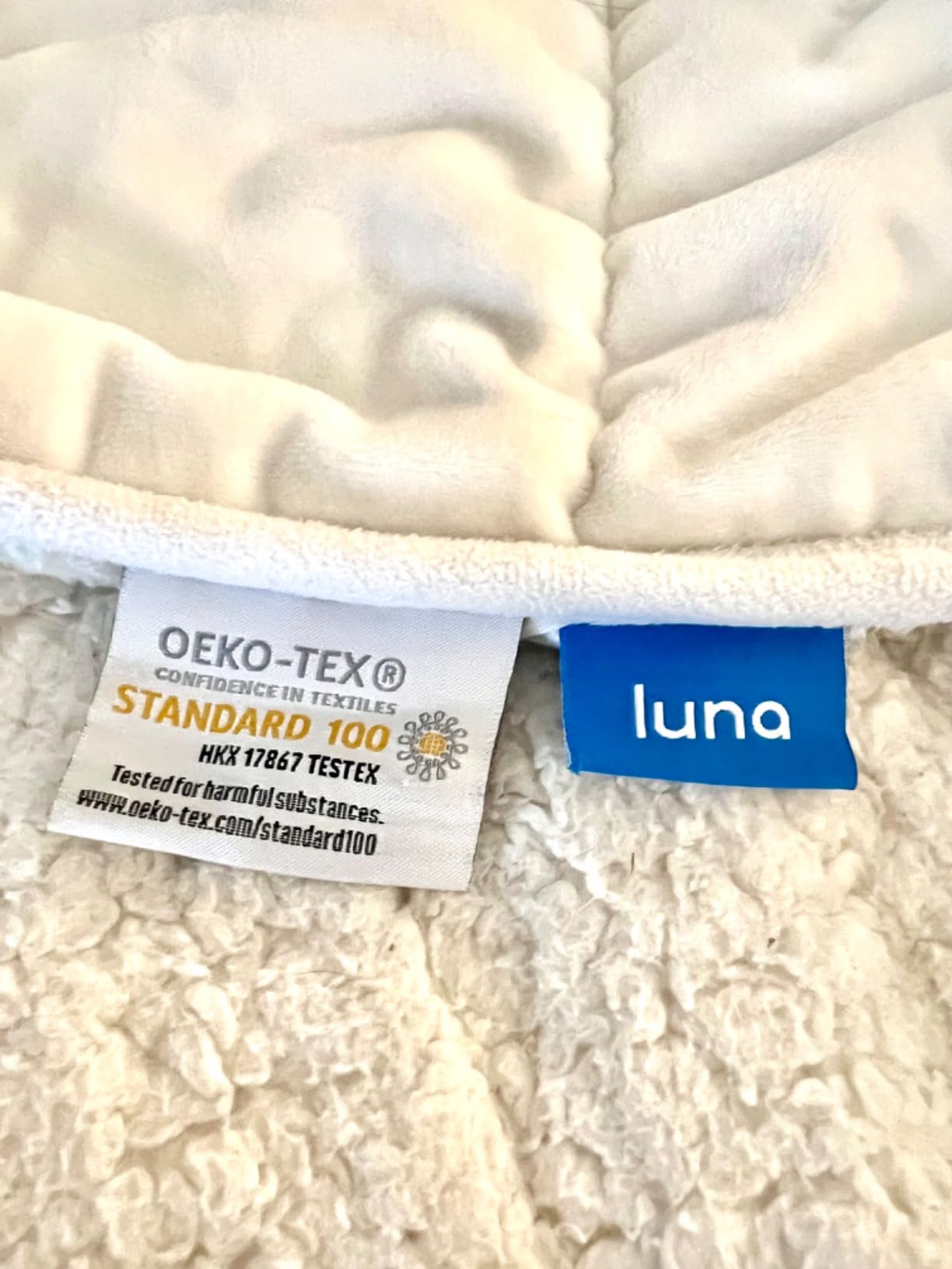 Luna Weighted Blanket for Adults [20lbs - Queen - 60 x 80] [Navy] customer photo 2