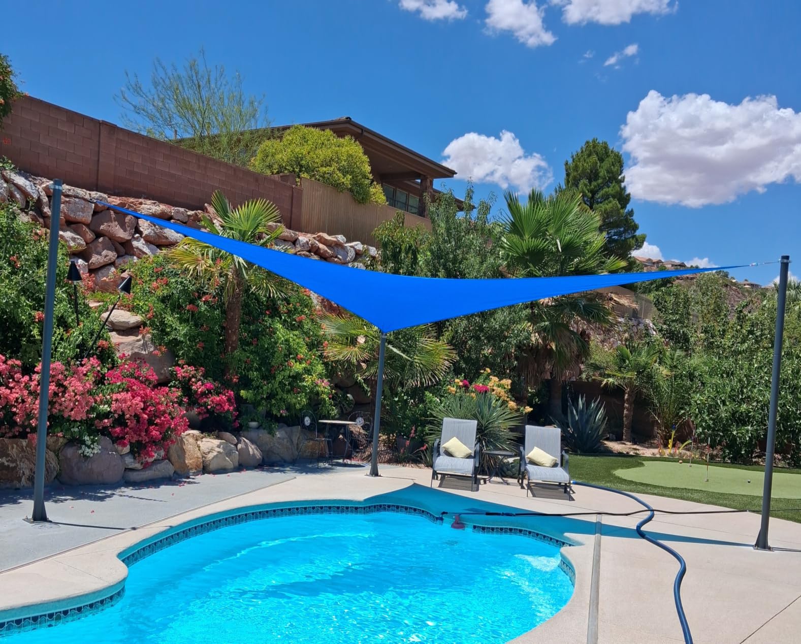 Asteroutdoor Sun Shade Sail Rectangle 10' x 13' UV Block Canopy for Patio Backyard Lawn Garden Outdoor Activities, Sand customer photo 2